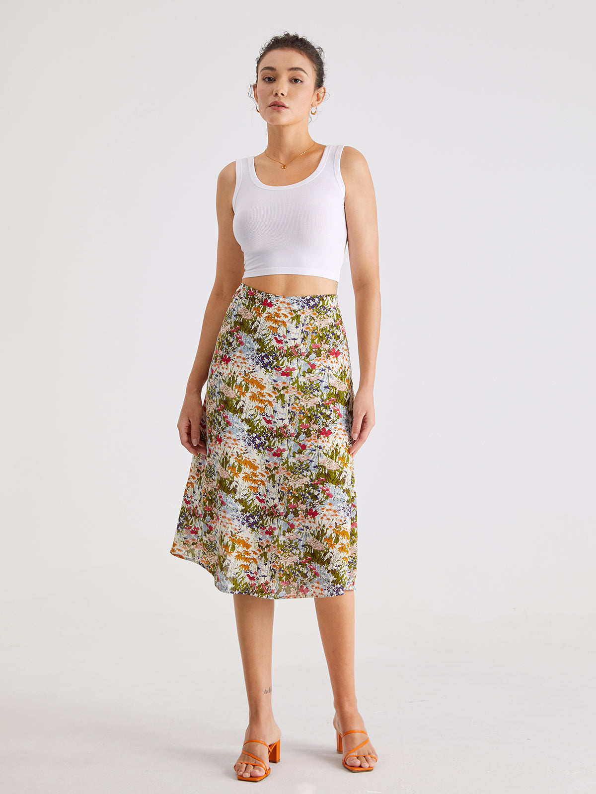Thecomense - Bloom High Waisted Long Skirt