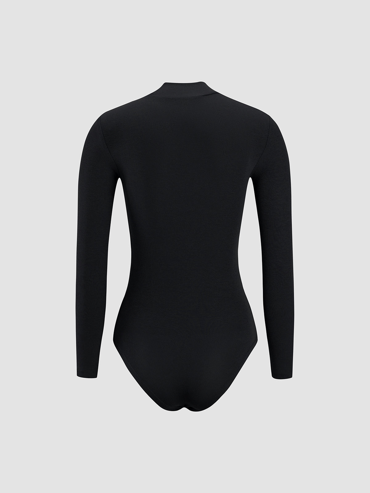 Thecomense - Solid Basic White Bodysuit