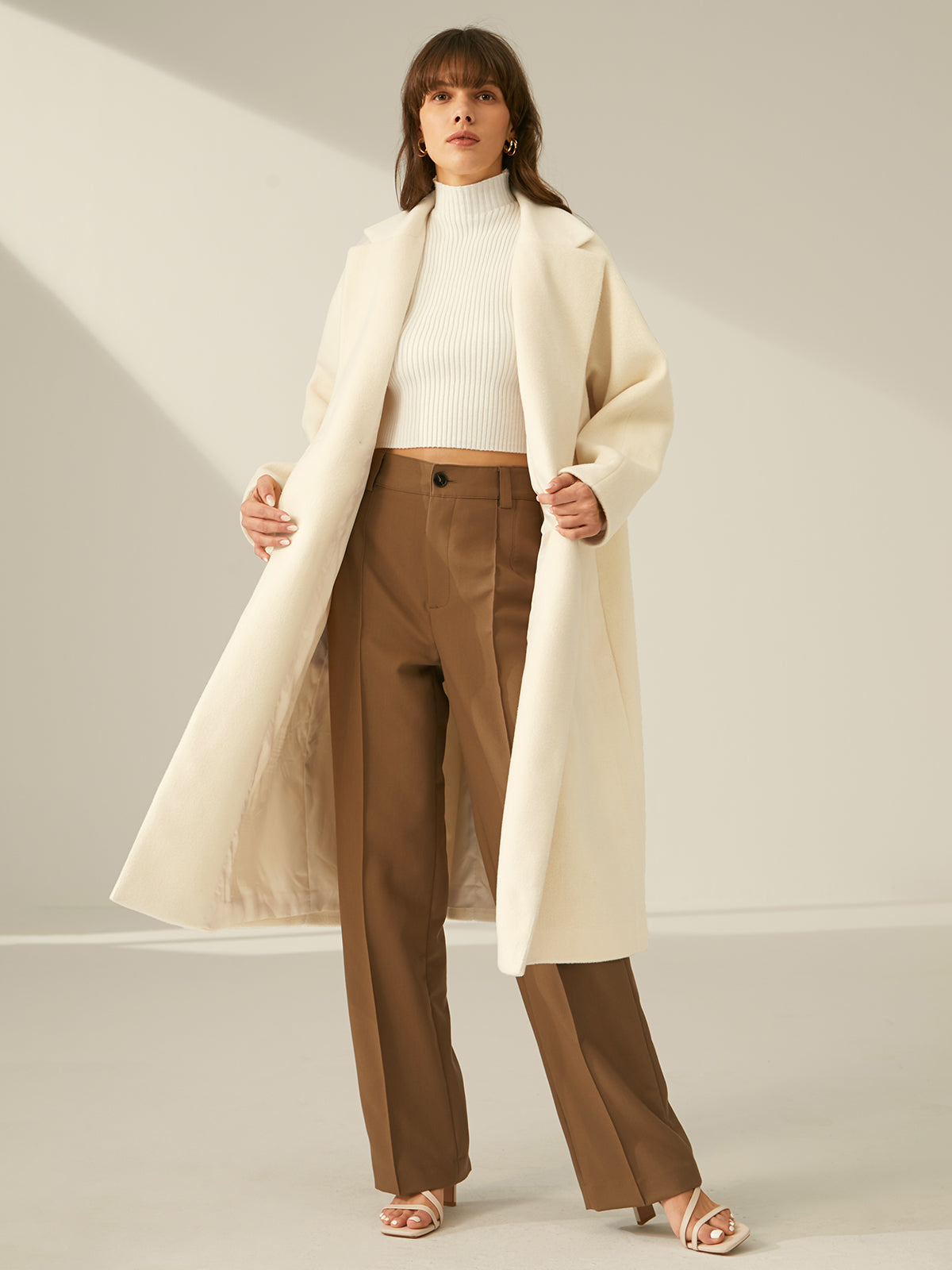 Thecomense - Oversized Double Breasted Wool Coat