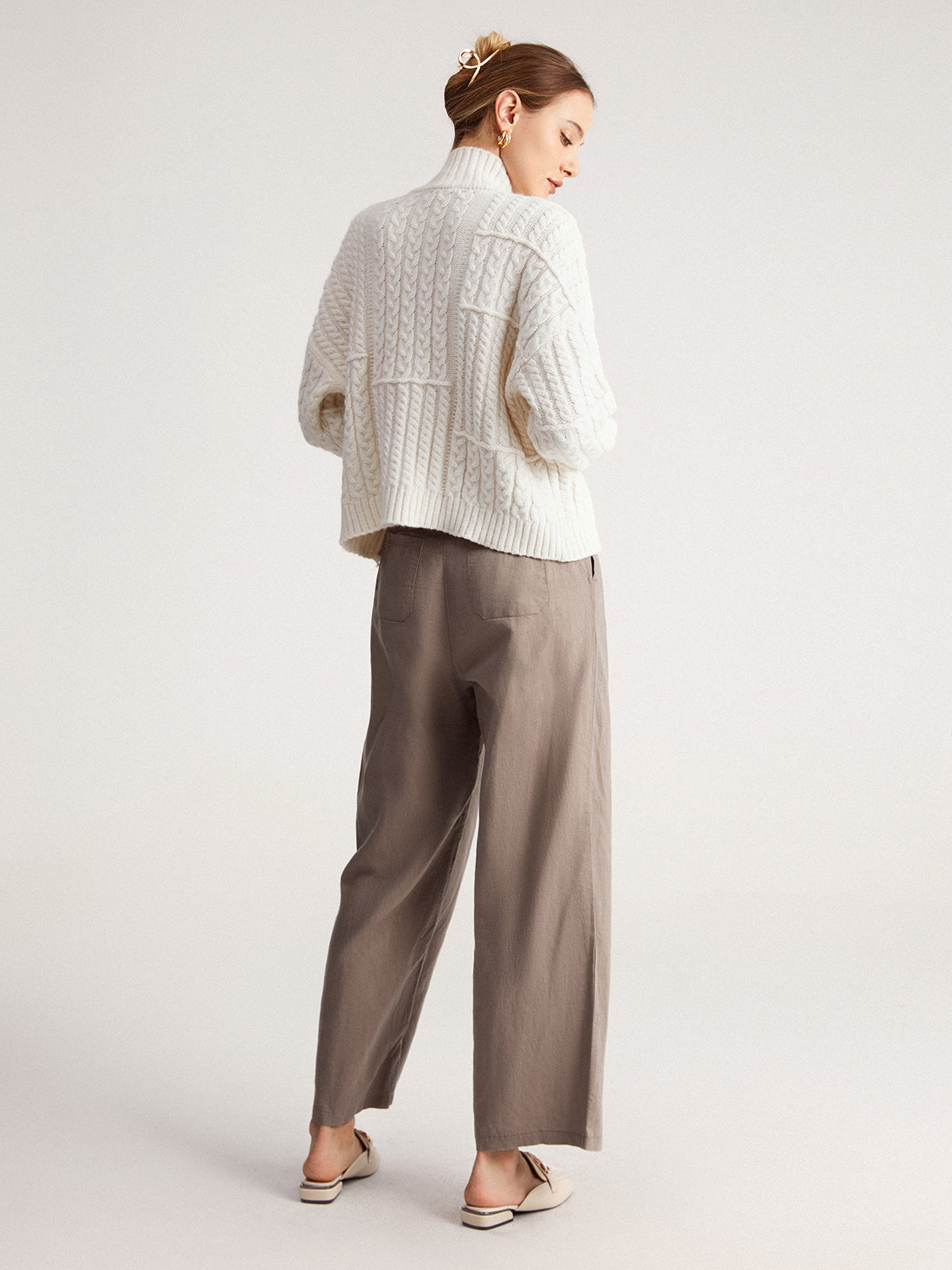 Thecomense - Santiago Senses Linen Straight Leg Pants