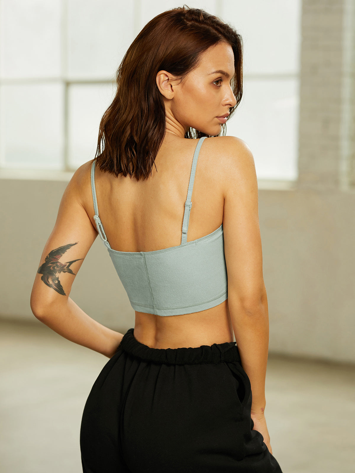Thecomense - Cropped Triangle Tank Top