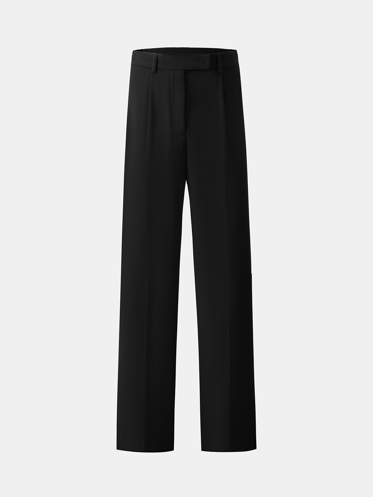 Thecomense - High Waisted Straight Leg Pleat Front Trousers