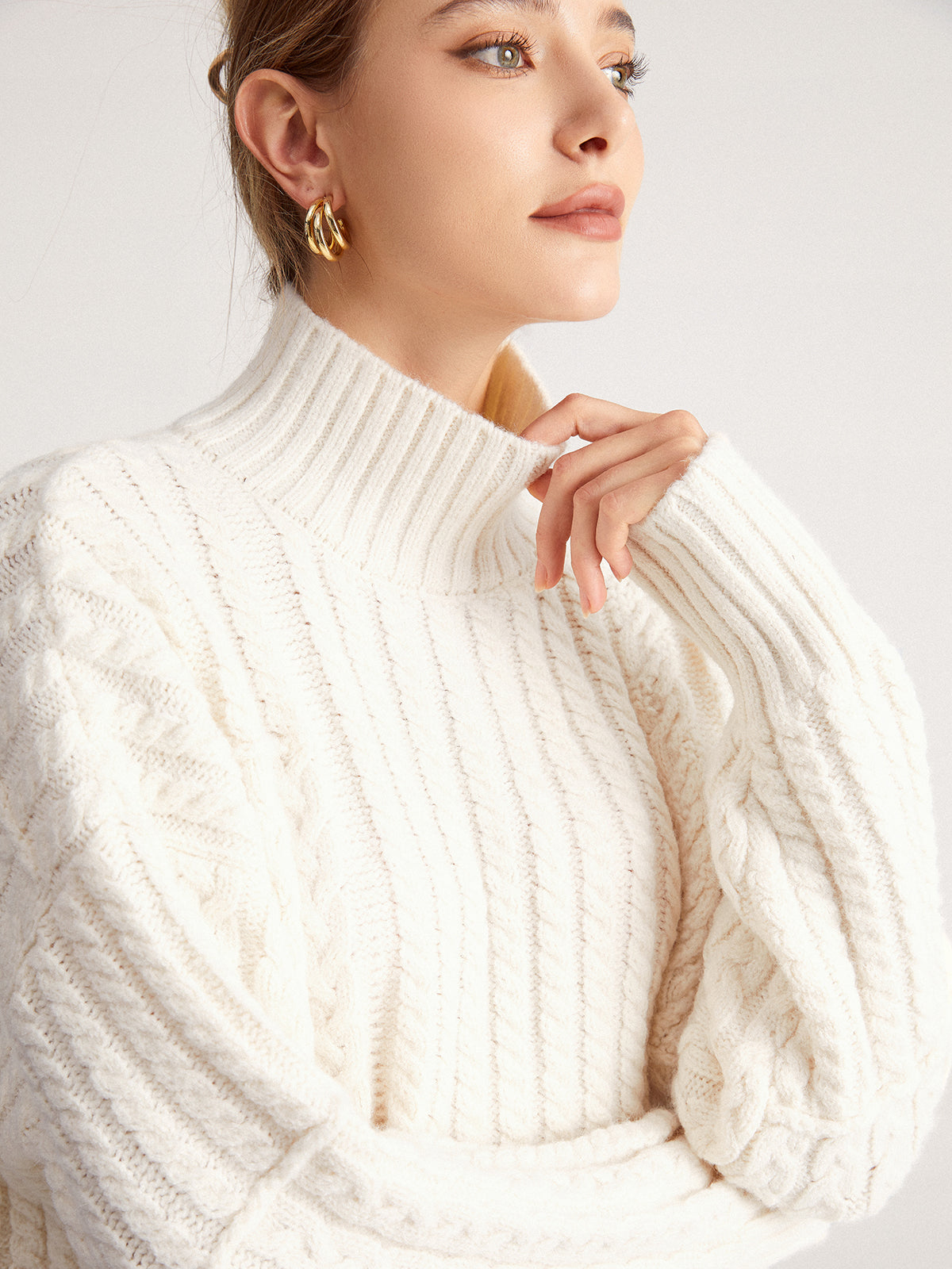 Thecomense - Fluffy Souffle Sweater