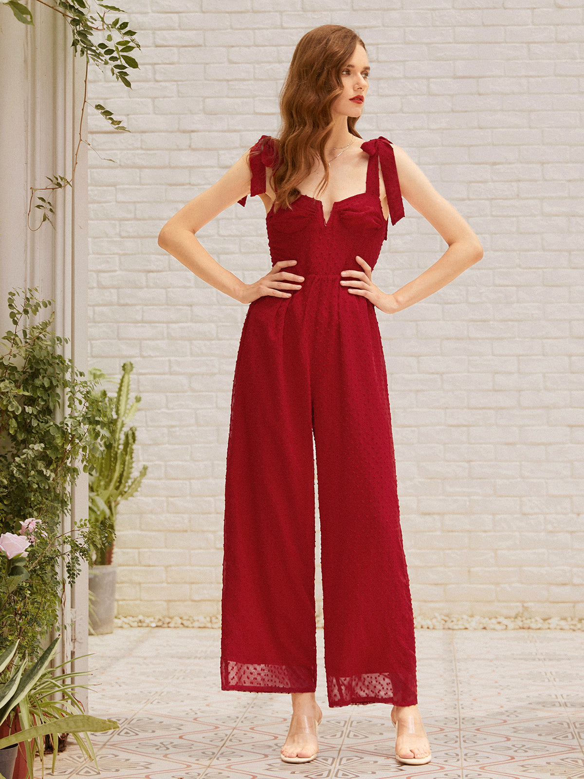 Thecomense - Lovestruck Wide Leg Jumpsuit