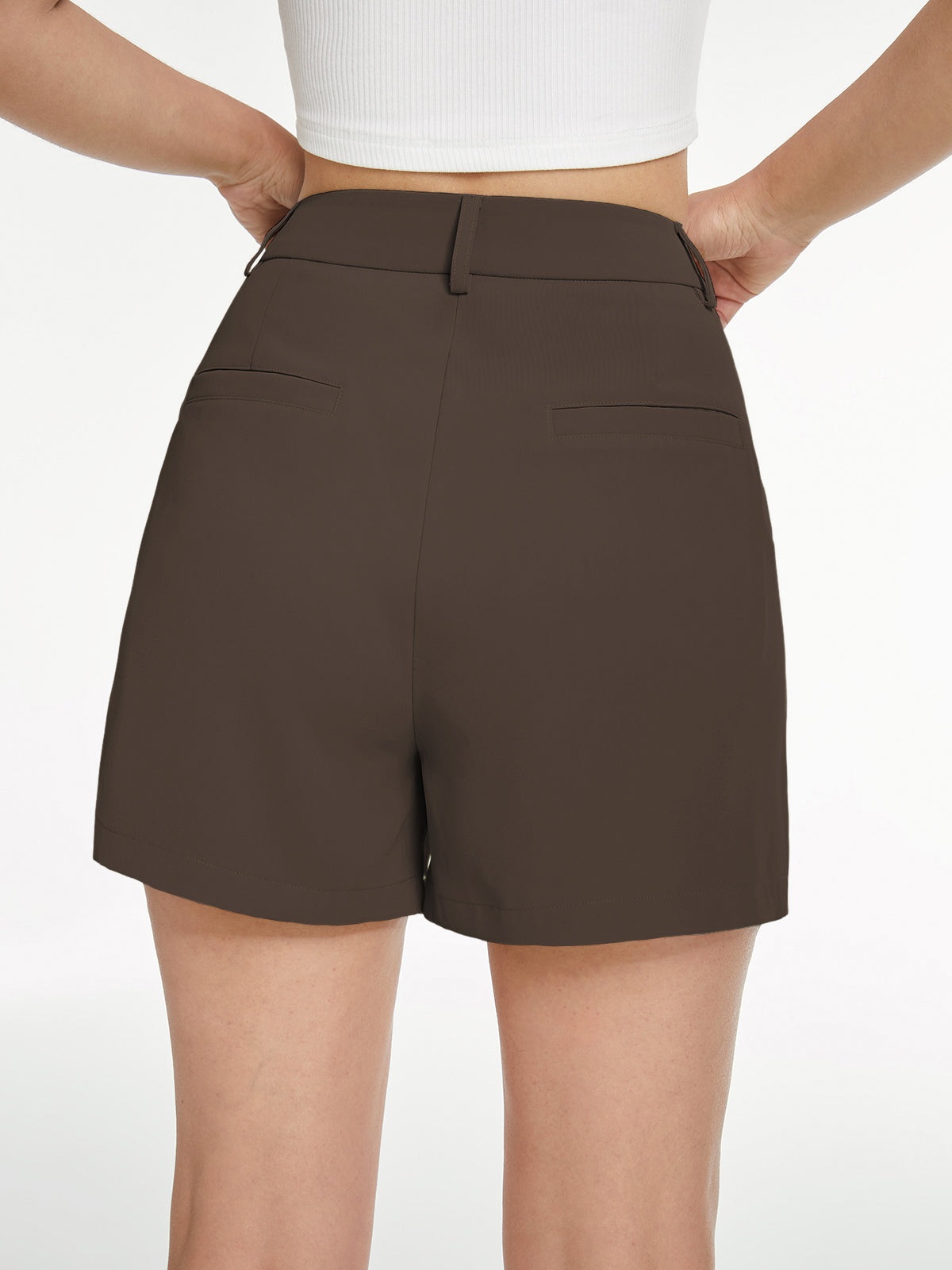 Thecomense - High Waisted Pastel Trouser Shorts
