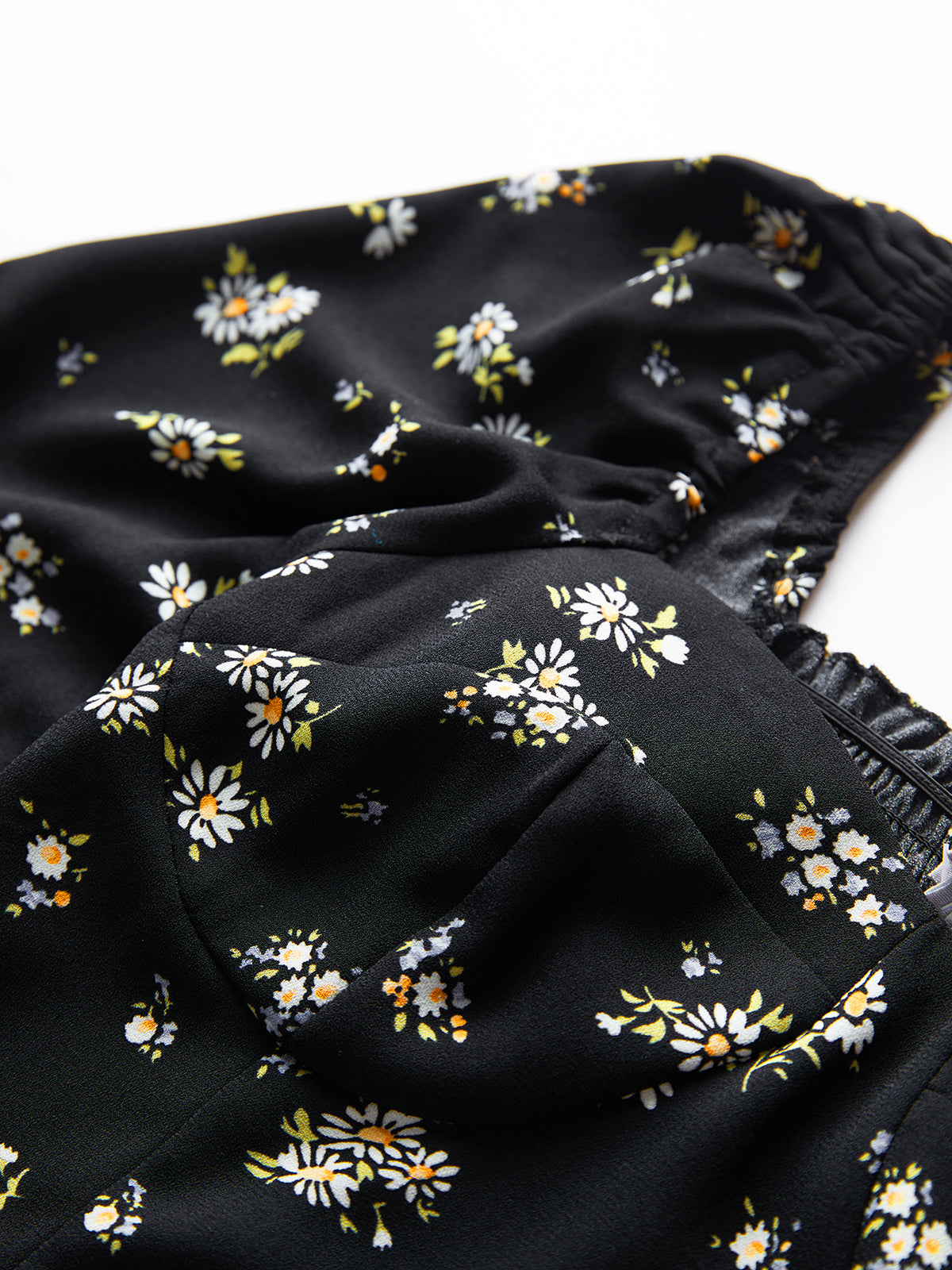 Thecomense - Evening Petals Square Neck Top