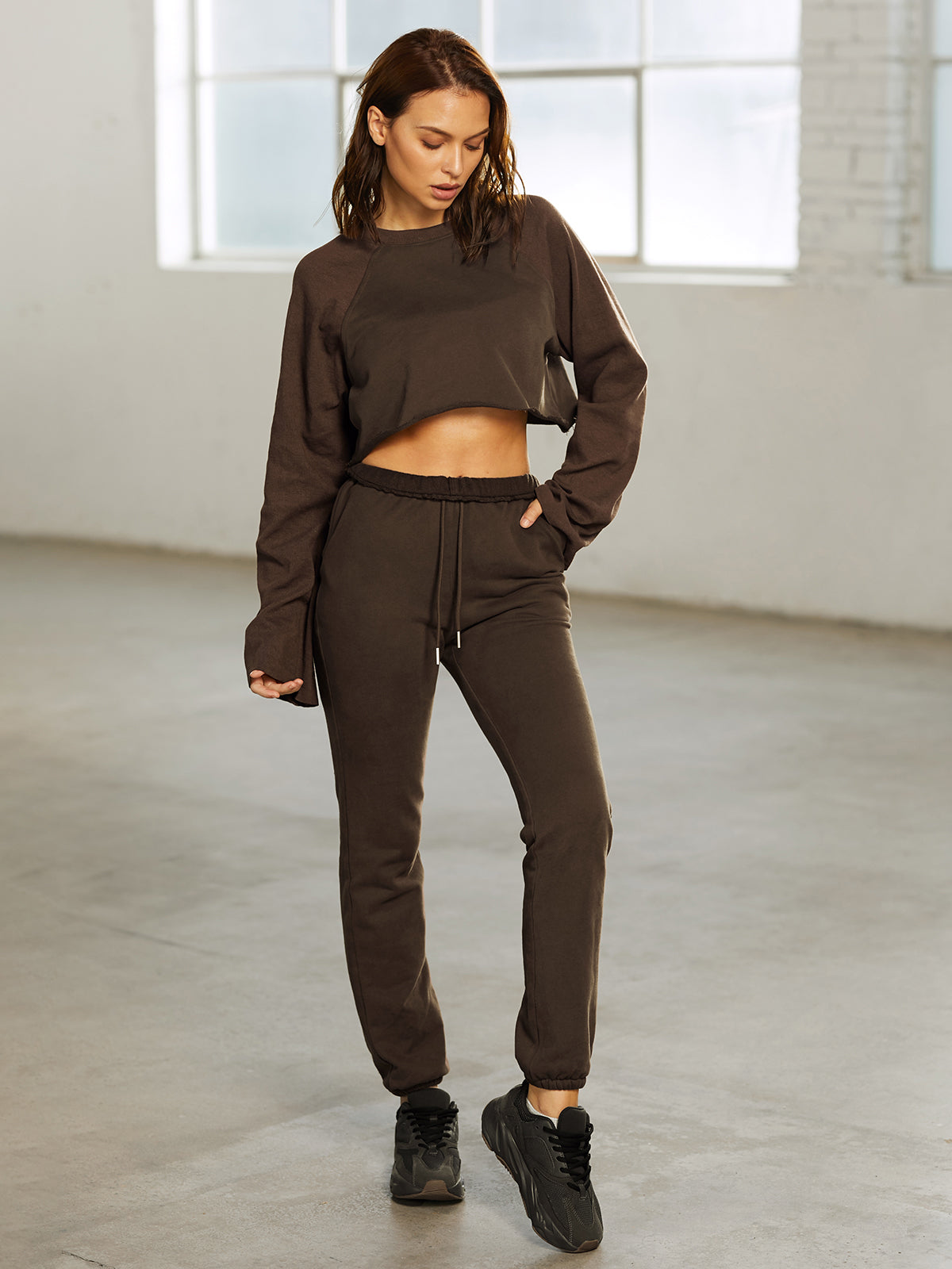 Thecomense - Street Essential - Cropped Essential Wide Sleeve Sweater
