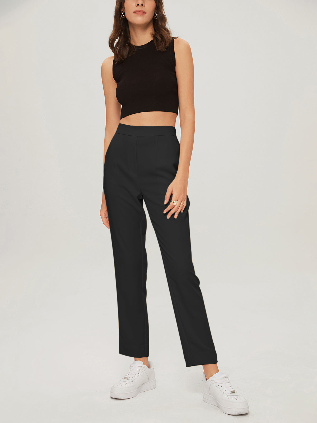 Thecomense - Everyday Cropped Slim Trousers