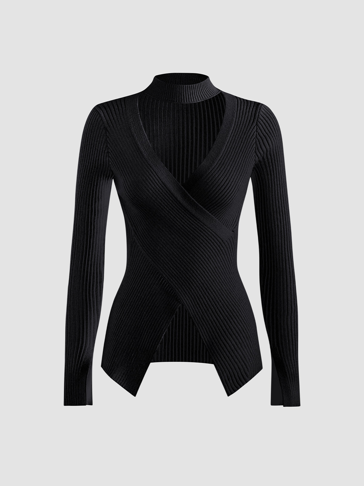 Thecomense - Cross My Heart Long Sleeve Top