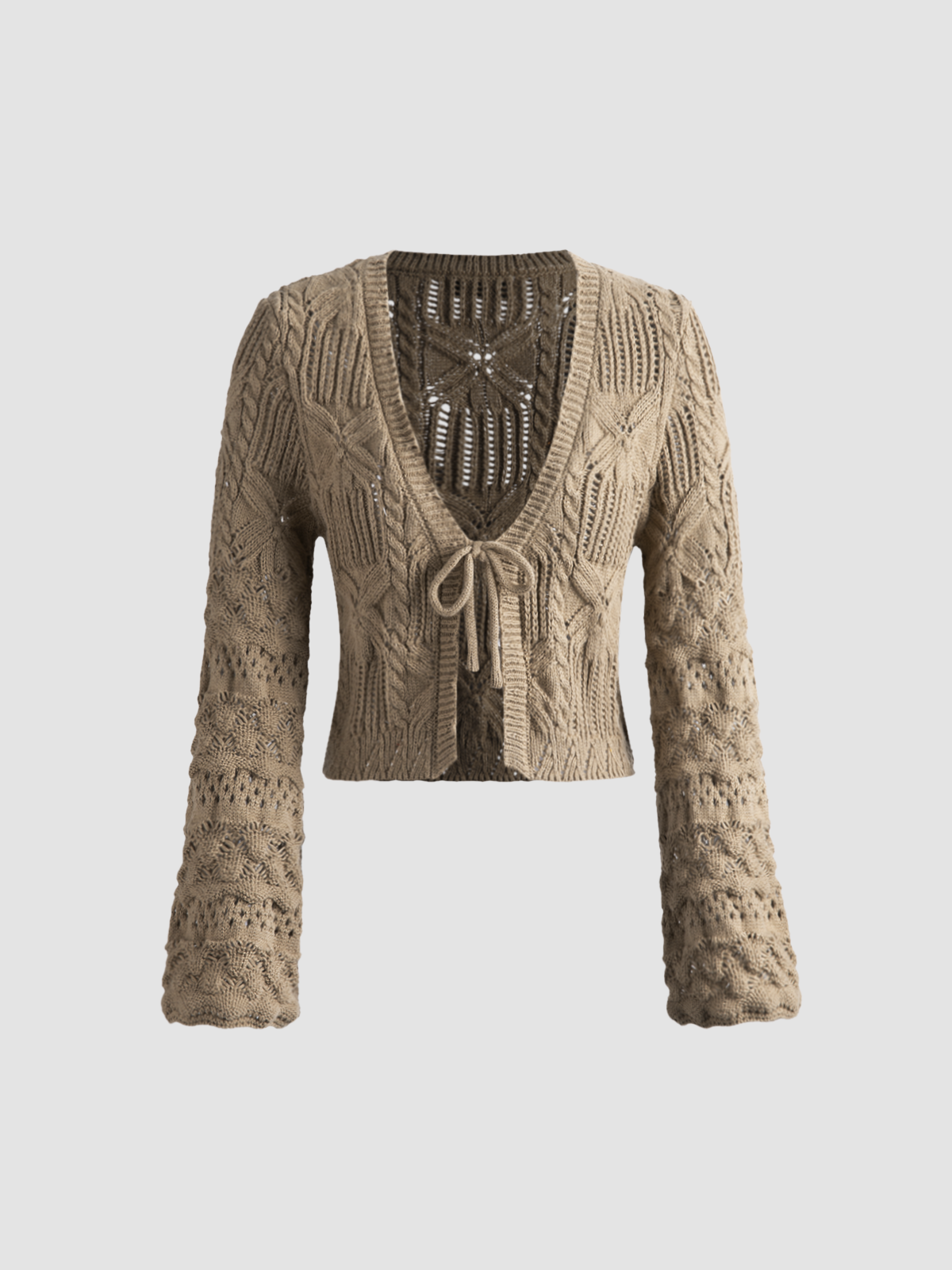 Thecomense - Eclipse Sky Cable Knit Cardigan