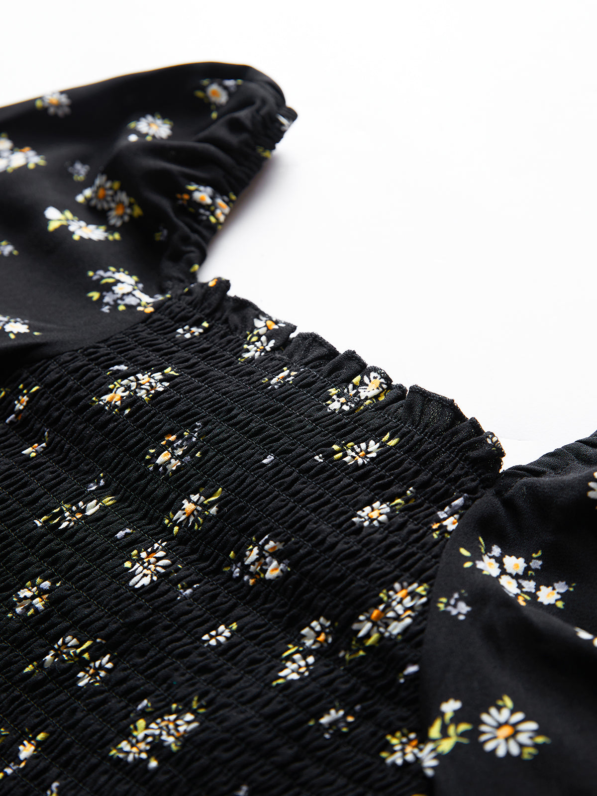 Thecomense - Evening Petals Square Neck Top