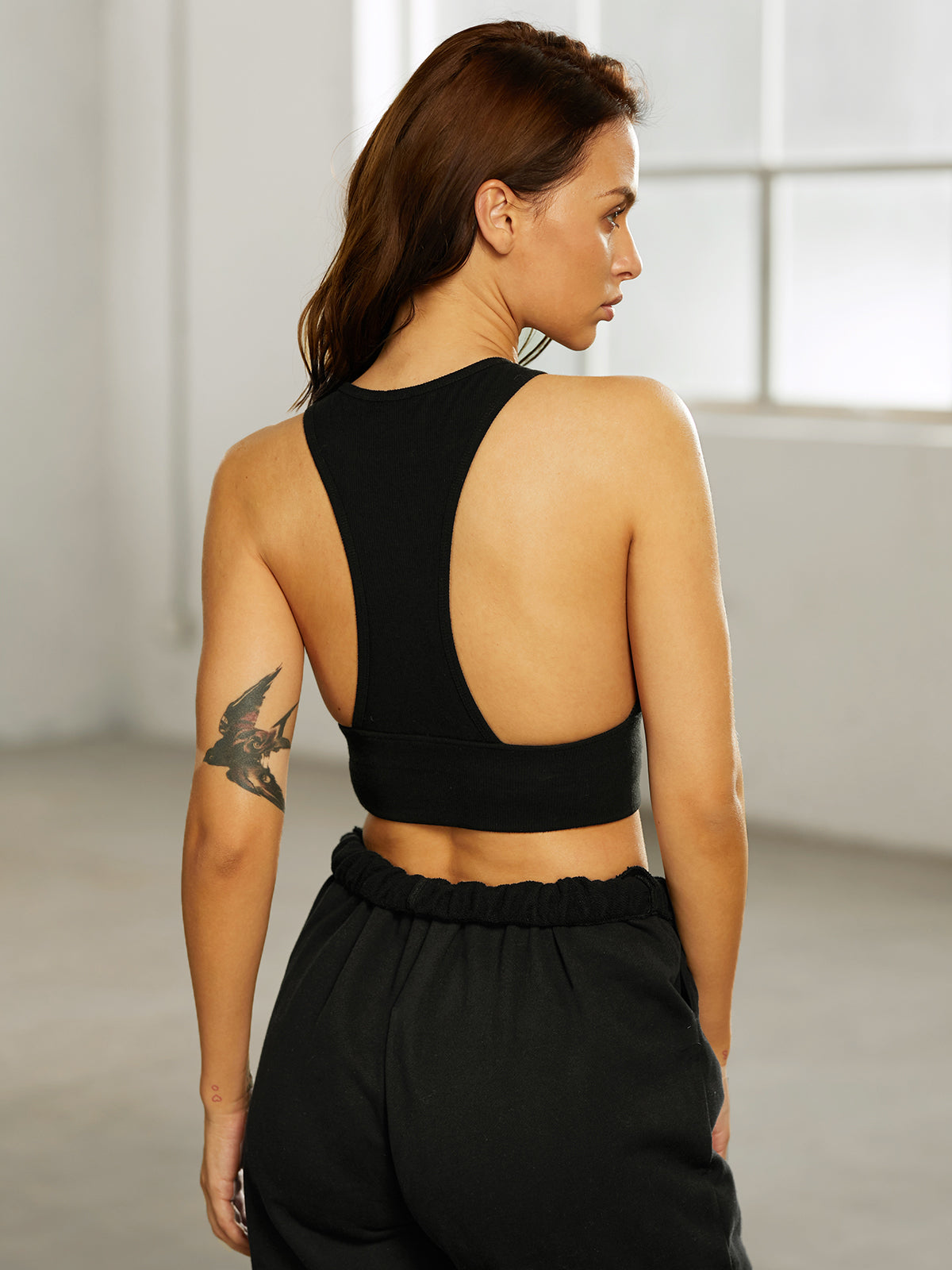 Thecomense - Cropped Halter Backless Tank Top