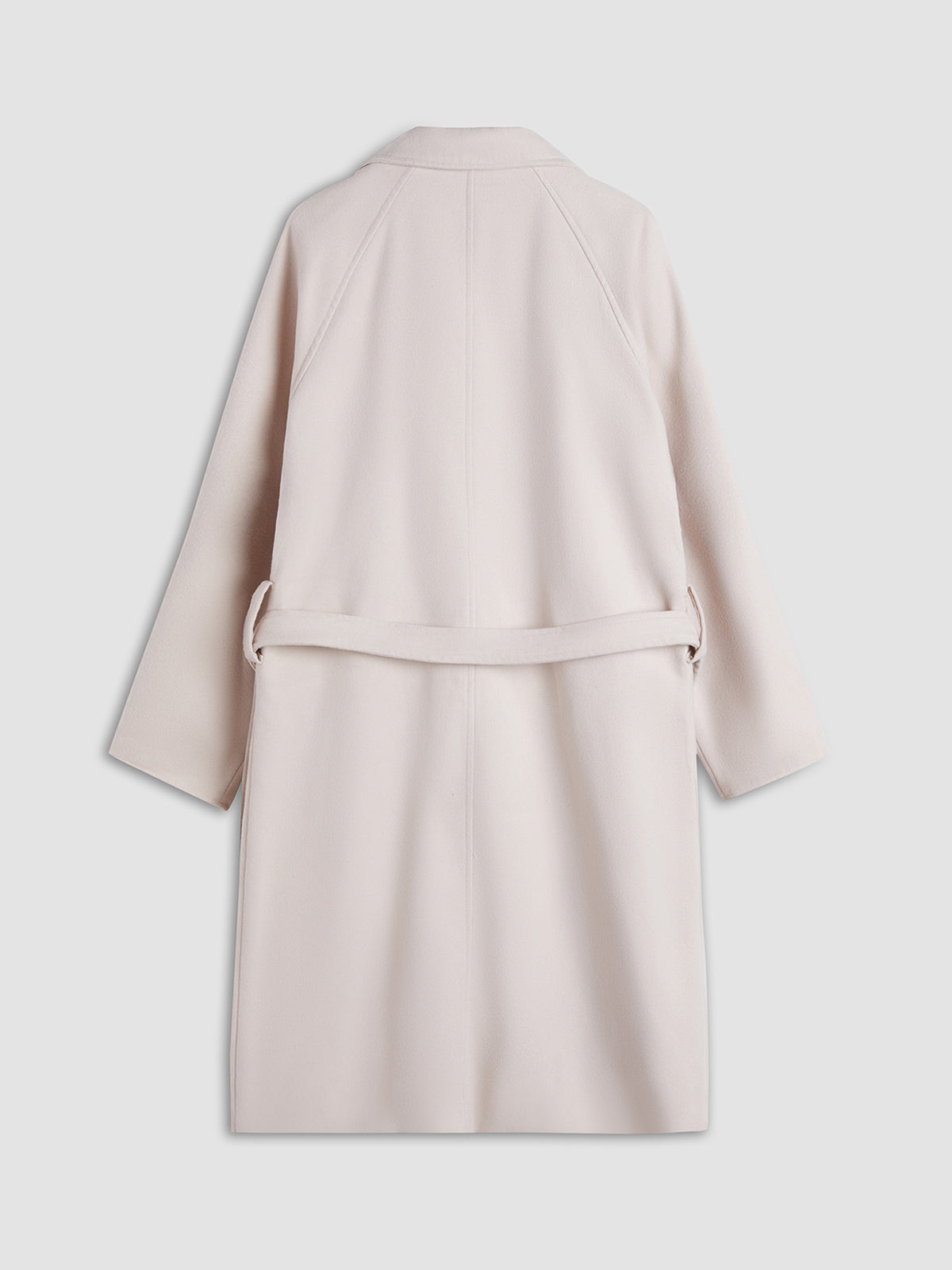 Thecomense - Solid Double Breasted Wool Coat