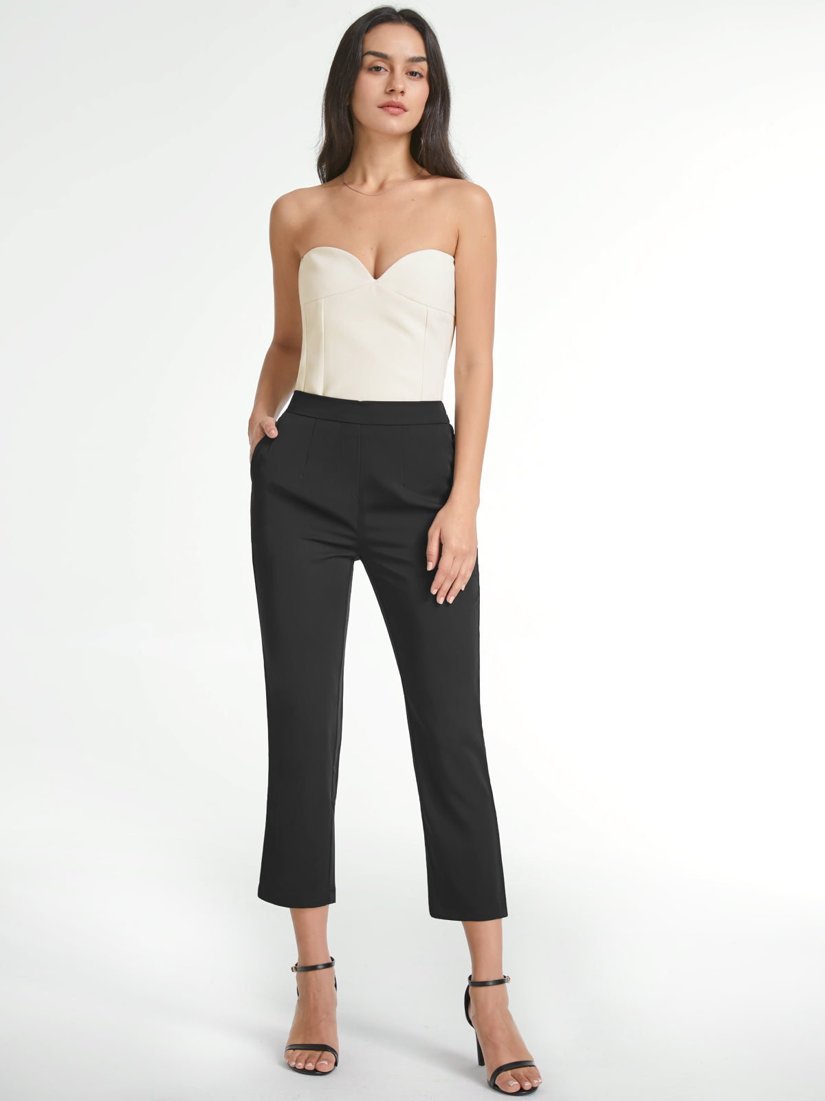 Thecomense - Sweetheart Contour Corset Tube Top
