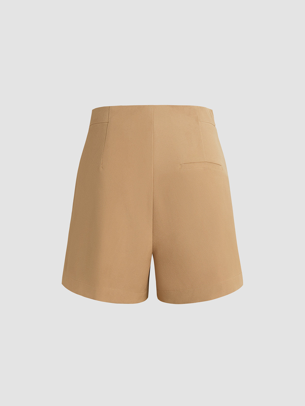 Thecomense - High Waisted Triple Button Trouser Shorts