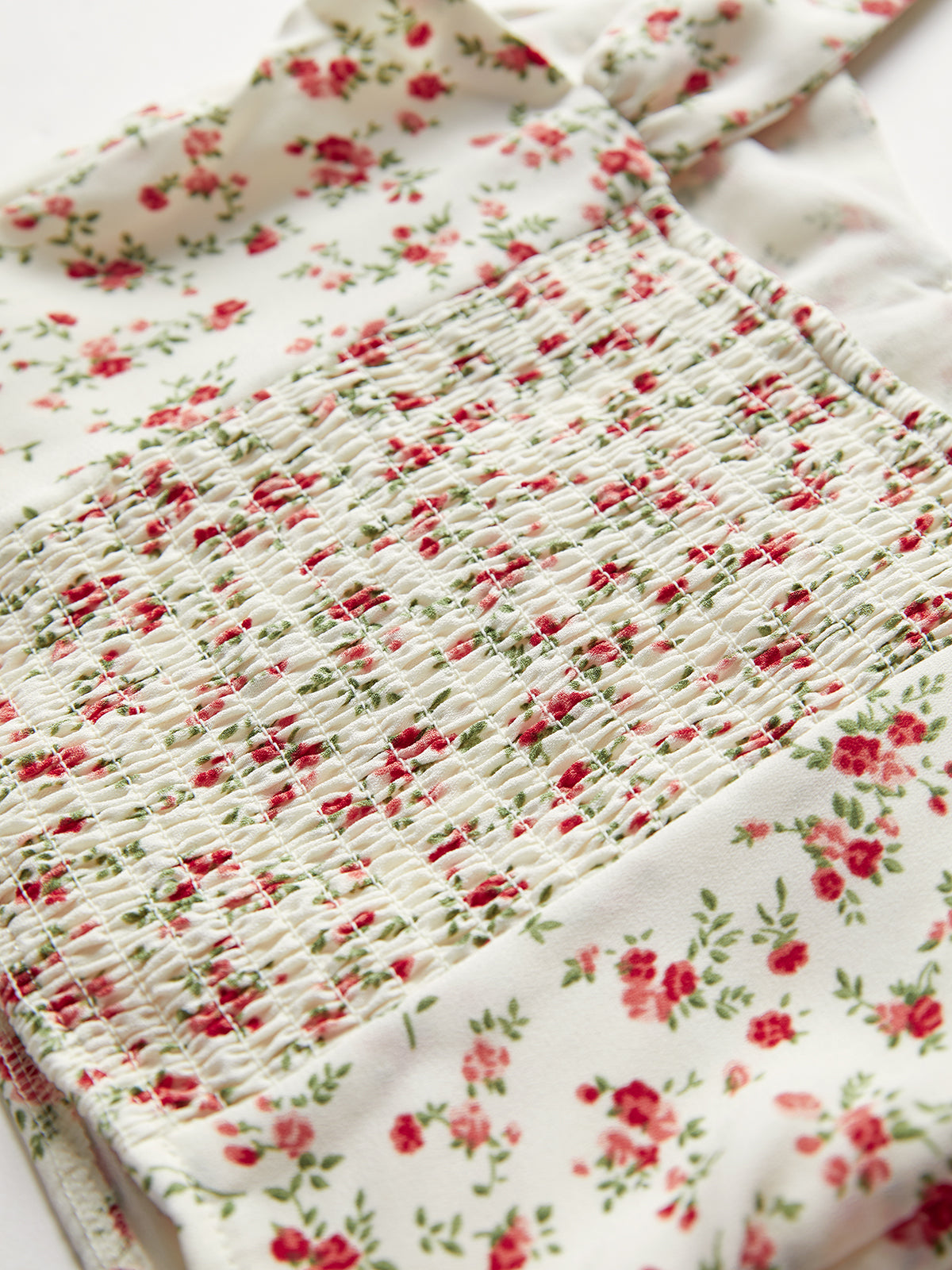 Thecomense - Sweetheart Floral Cropped Tank Top