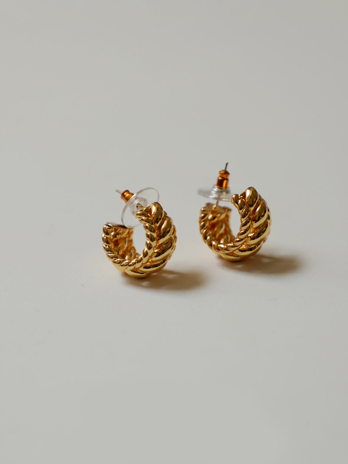 Thecomense - Buttery Croissant Earrings