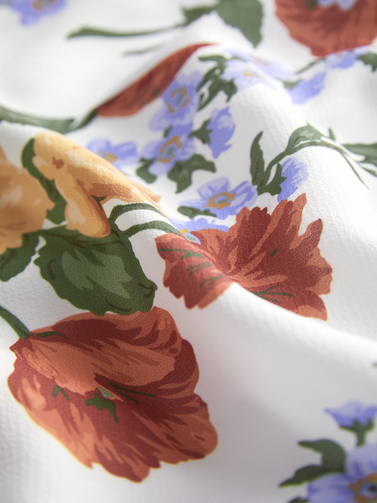 Thecomense - Poppy Floral Slit Strap Midi Dress