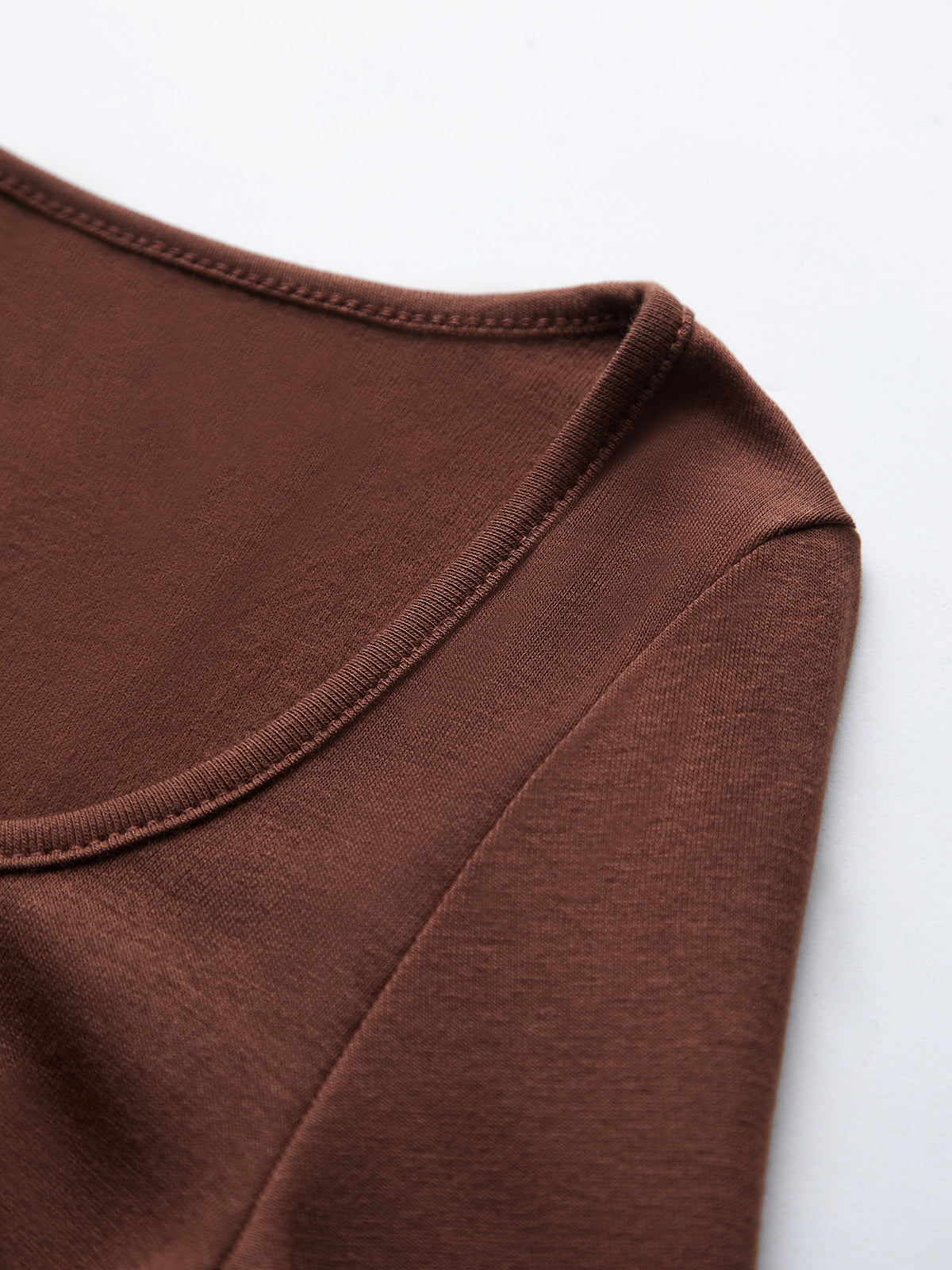 Thecomense - Brownie Square Neck Top