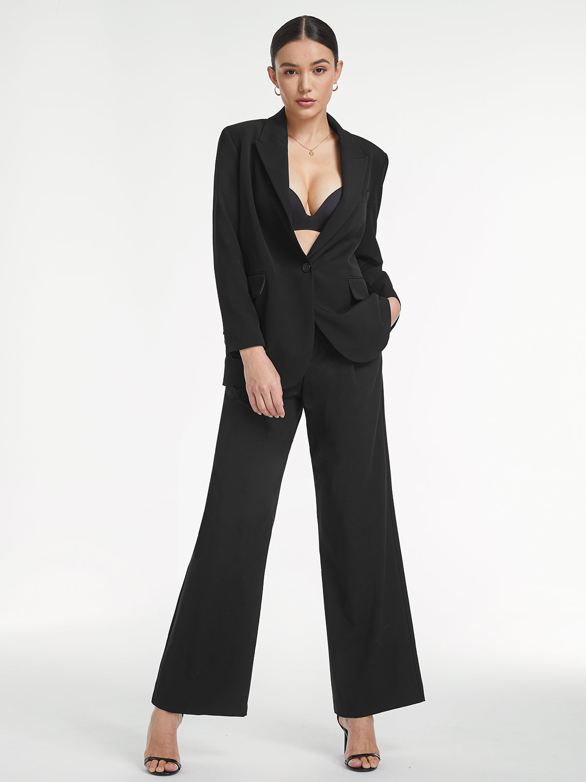 Thecomense - Single Button Casual Blazer