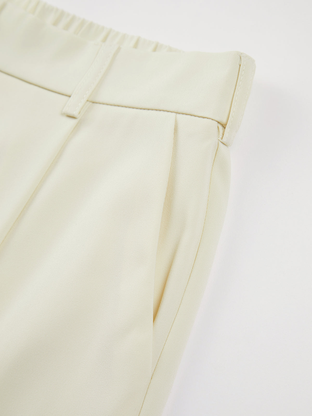 Thecomense - High Waisted Long Trouser Shorts