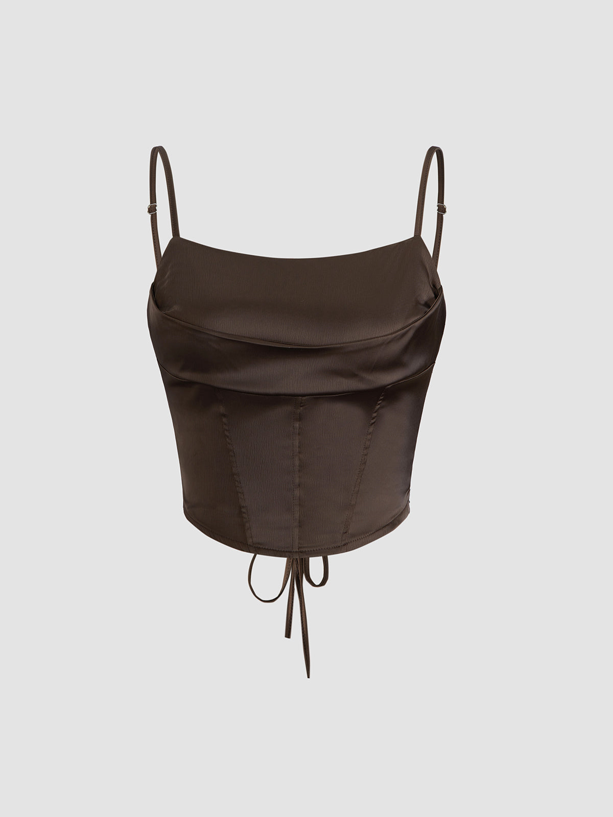 Thecomense - Cocoa Beans Corset Top