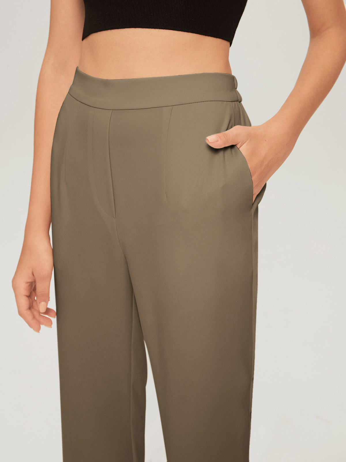 Thecomense - Everyday Cropped Slim Trousers