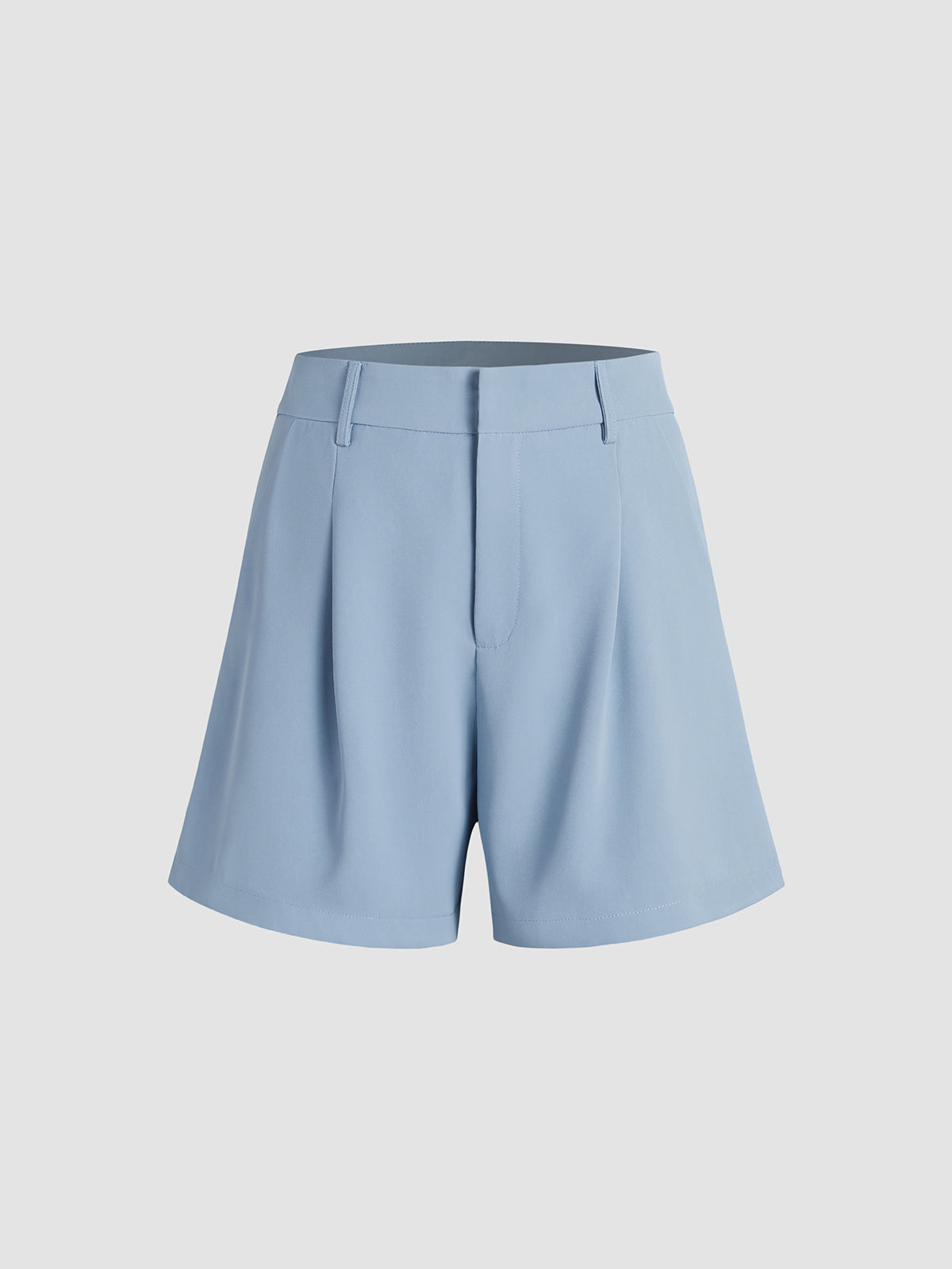 Thecomense - High Waisted Pastel Trouser Shorts