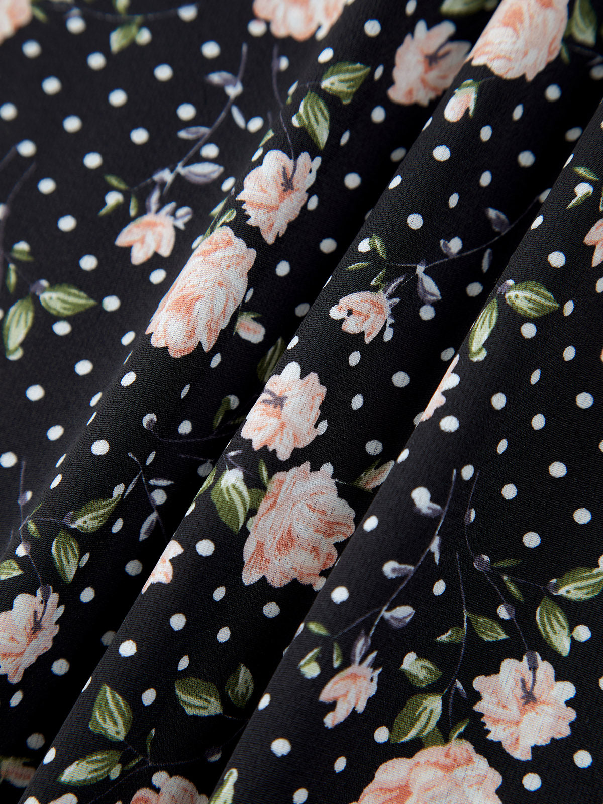 Thecomense - Zip Up Floral Ruffle Strap Midi Dress