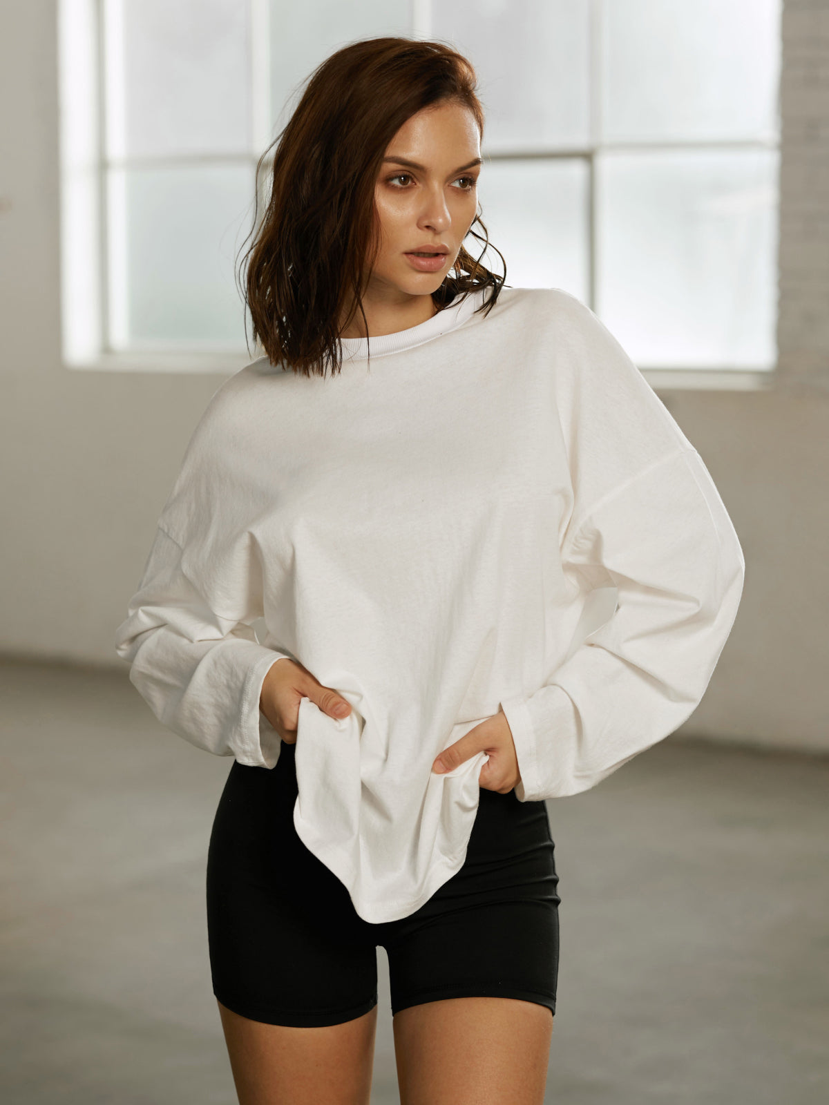 Thecomense - Crewneck Long Sleeve Top