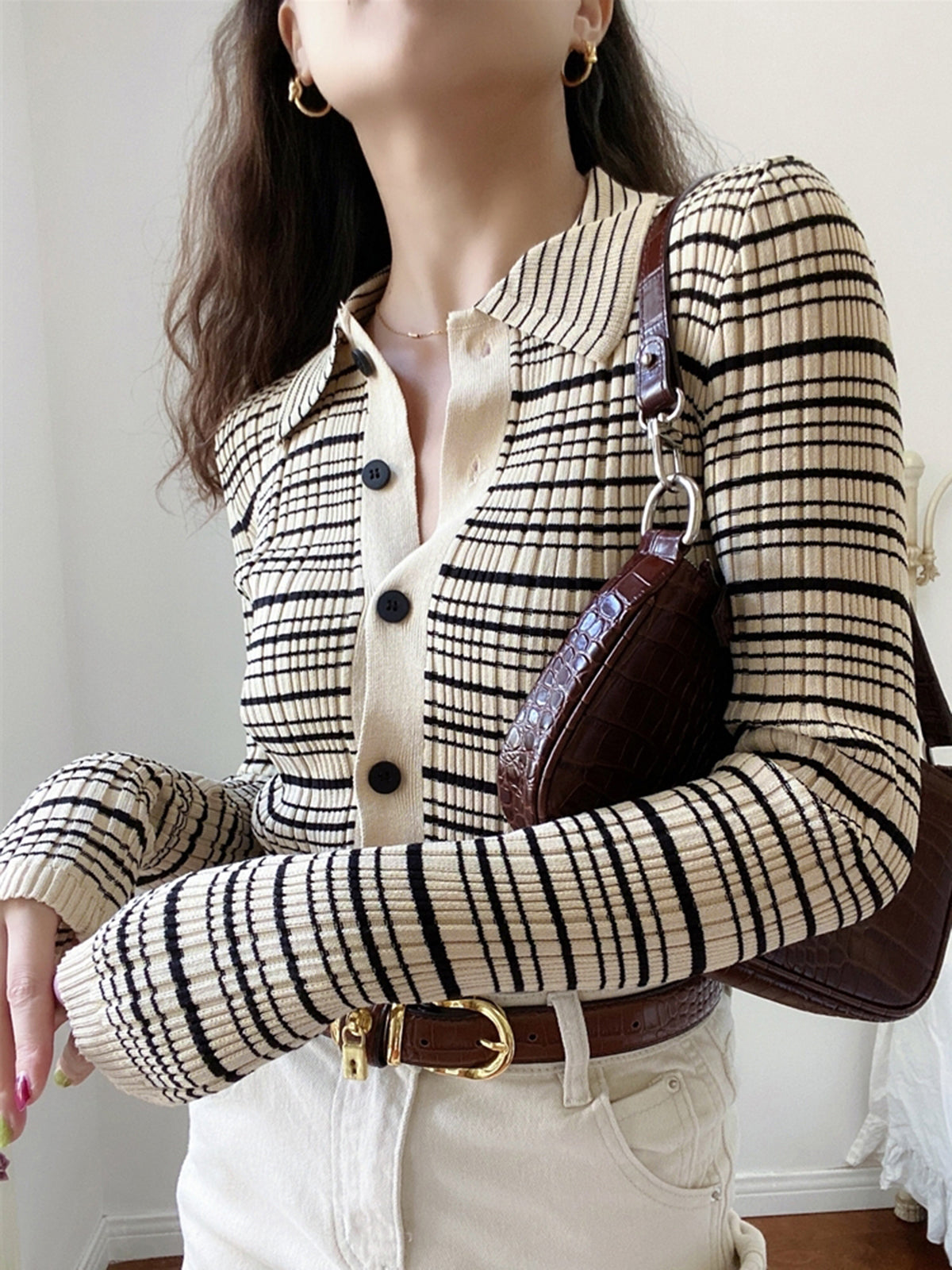 Thecomense - Musical Notation Knit Top
