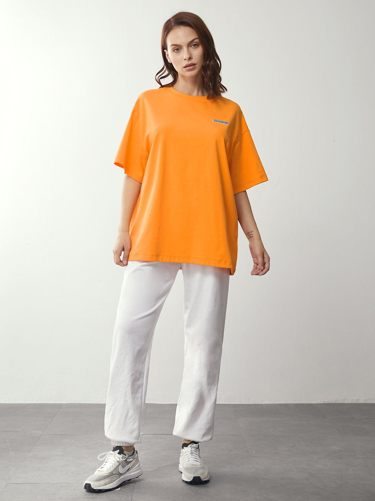 Thecomense - Orange Oversized T-shirt