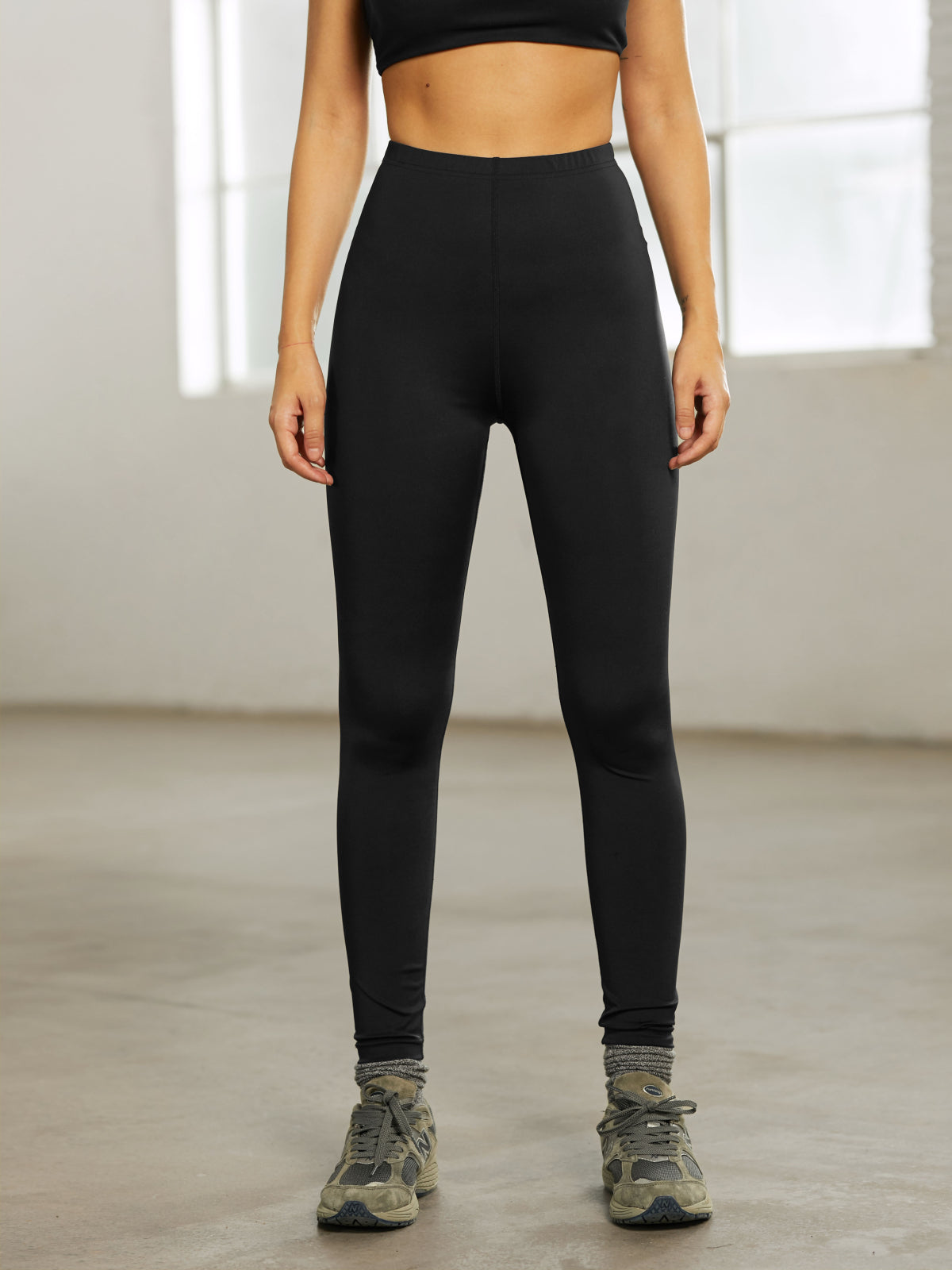 Thecomense - Basic Style High Waisted Leggings
