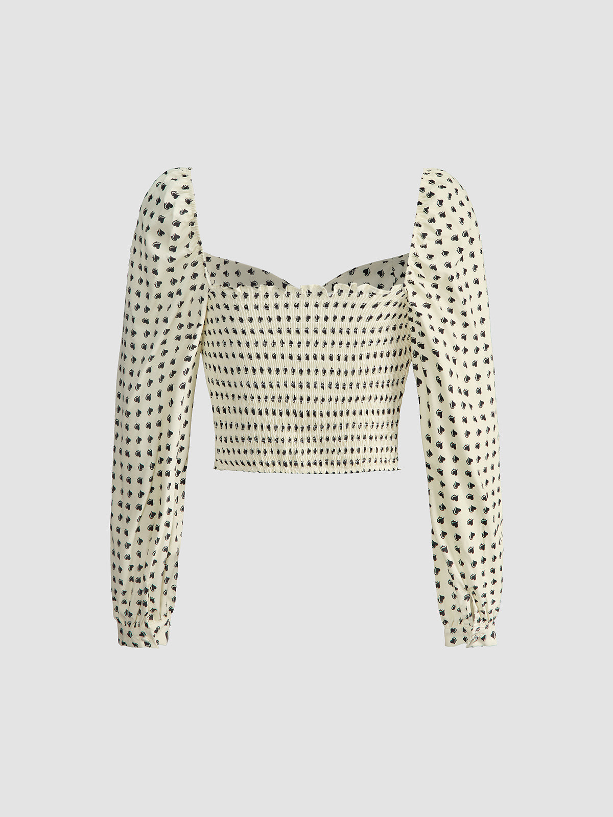 Thecomense - Love Story Square Neck Top