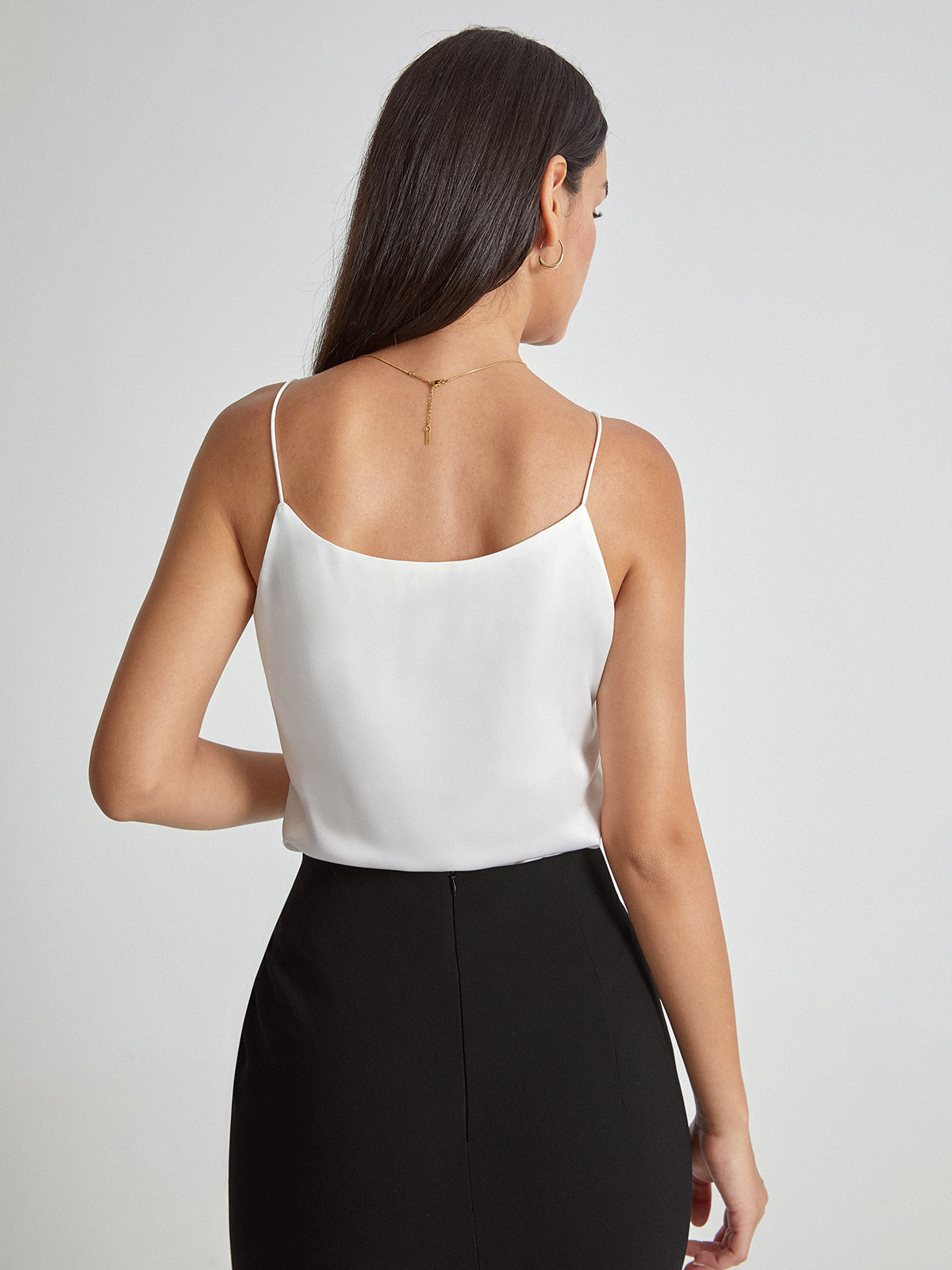 Thecomense - V-Neck Satin Camisole