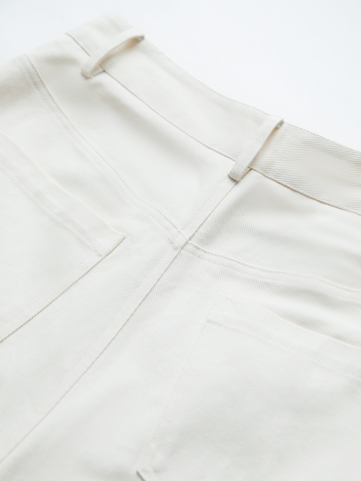 Thecomense - Gossamer High Waisted Wide Leg White Jeans