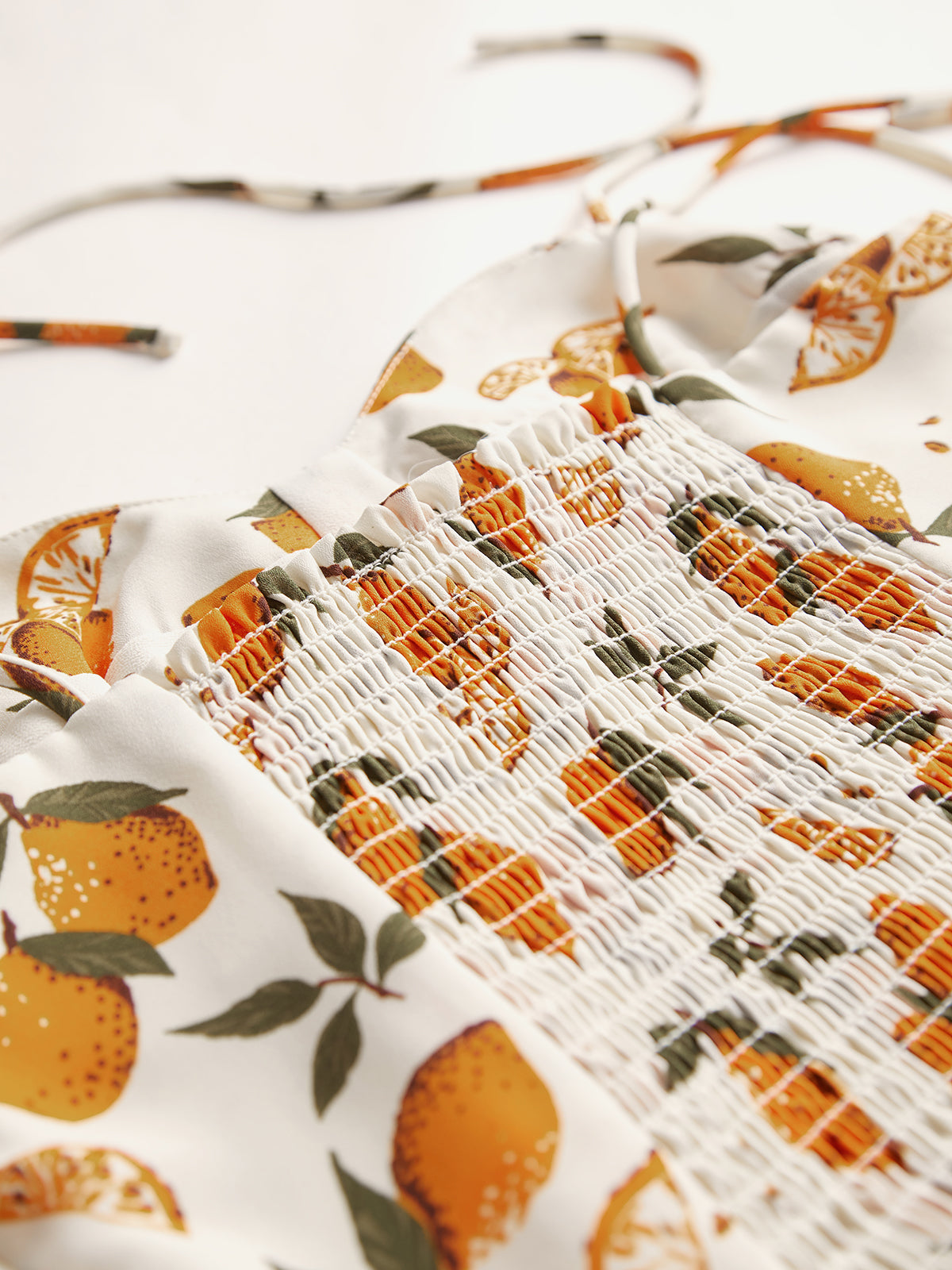 Thecomense - Sweetheart Orange Fruit Contour Tank Top