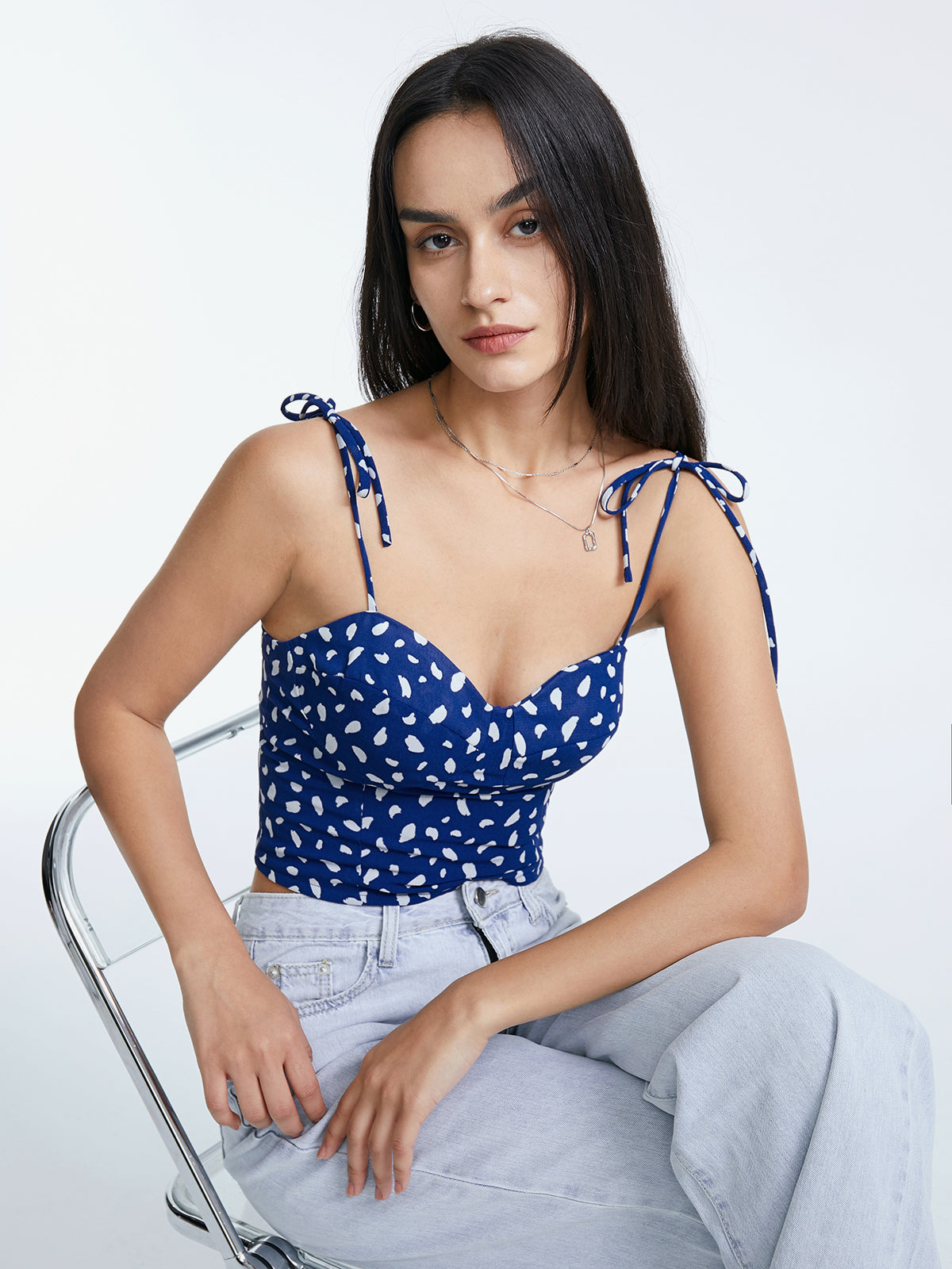 Thecomense - Petals Cropped Tank Top
