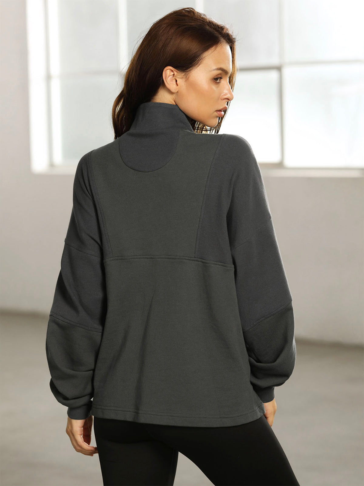 Thecomense - Oversized Zip Sweatshirt