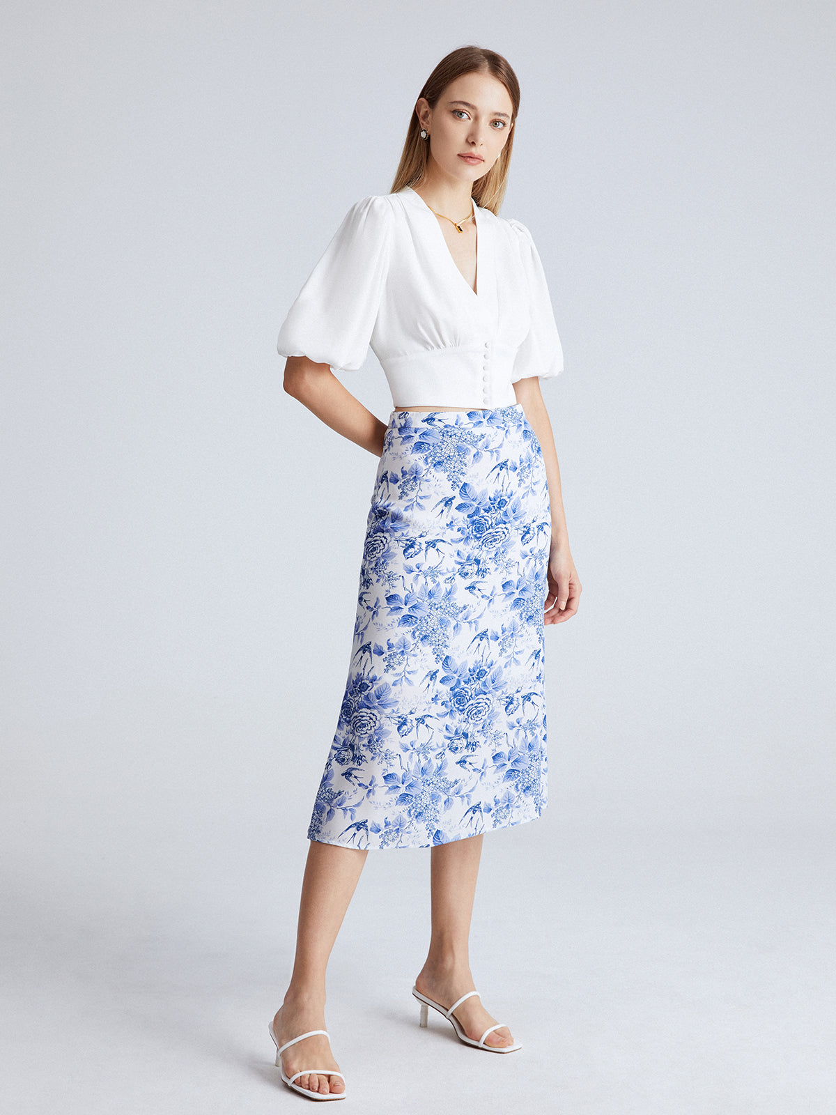 Thecomense - Camellia Fields Skirt