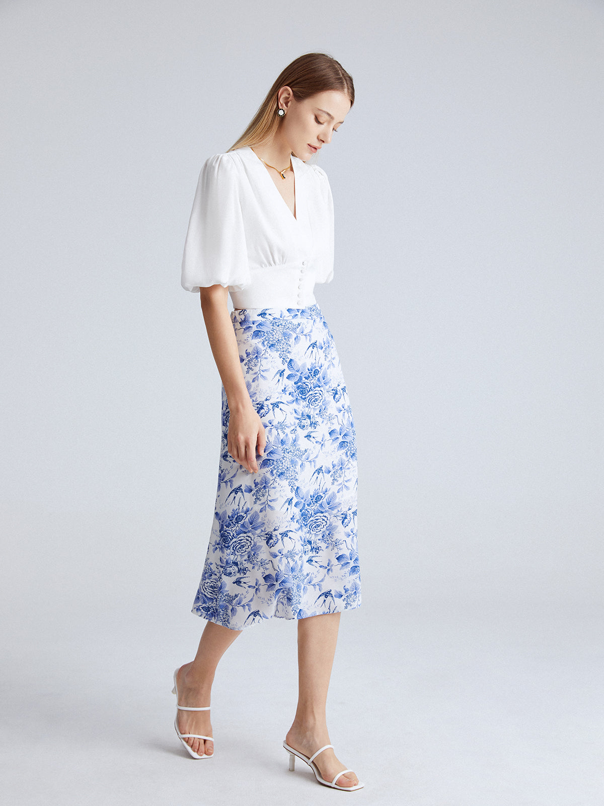 Thecomense - Camellia Fields Skirt