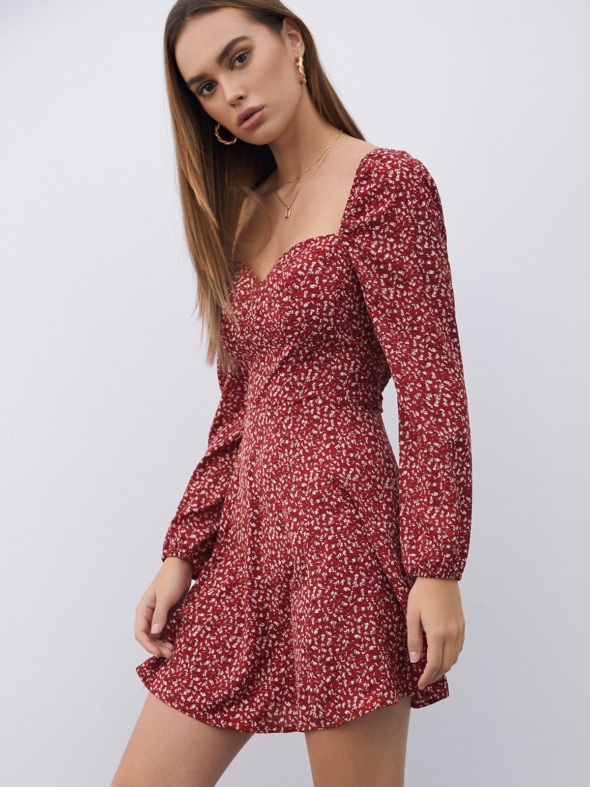 Thecomense - Ruby Florama Mini Dress