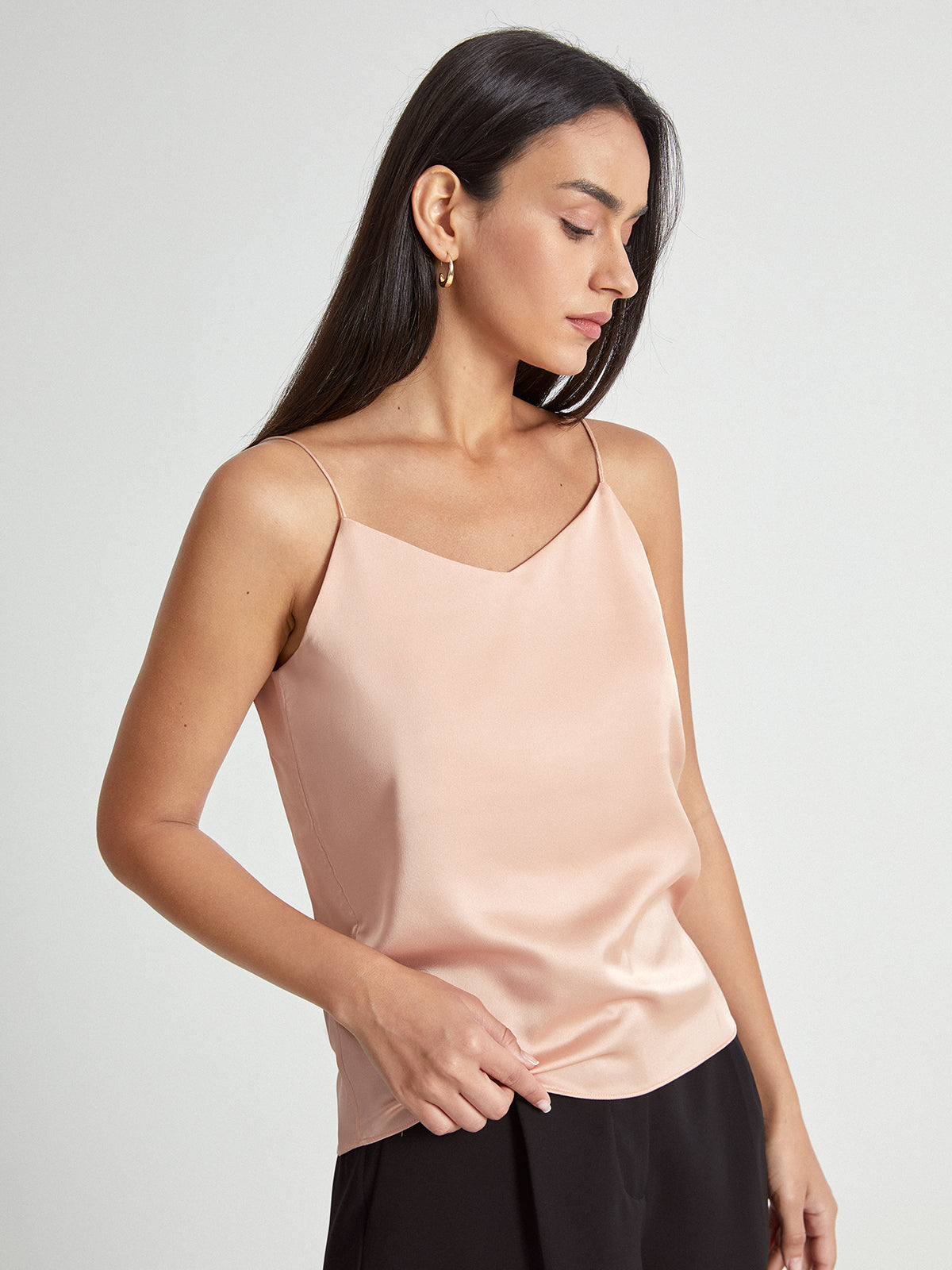 Thecomense - V-Neck Satin Camisole