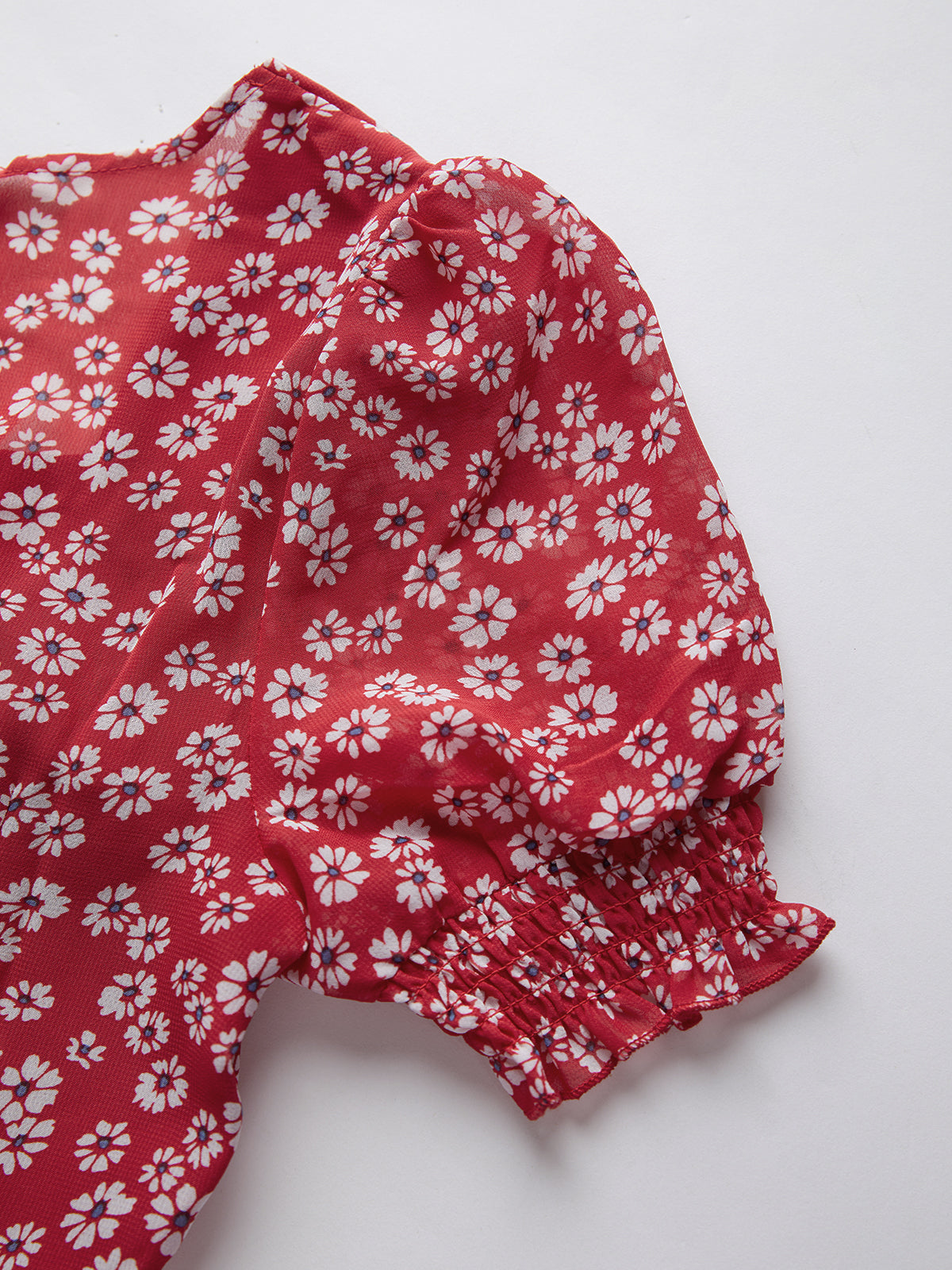 Thecomense - Square Neck Floral Midi Dress