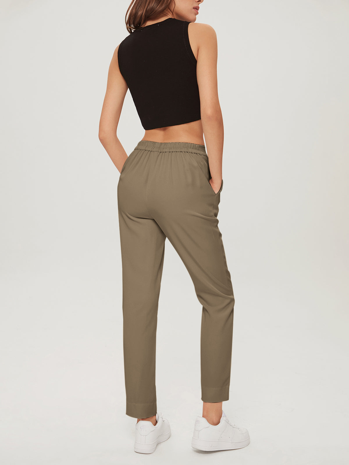Thecomense - Everyday Cropped Slim Trousers
