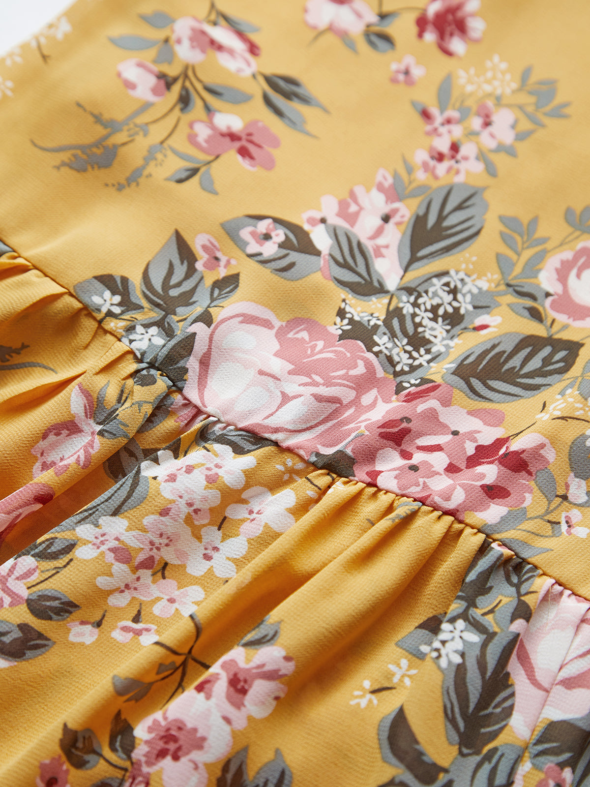 Thecomense - Retro Floralia Strap Dress
