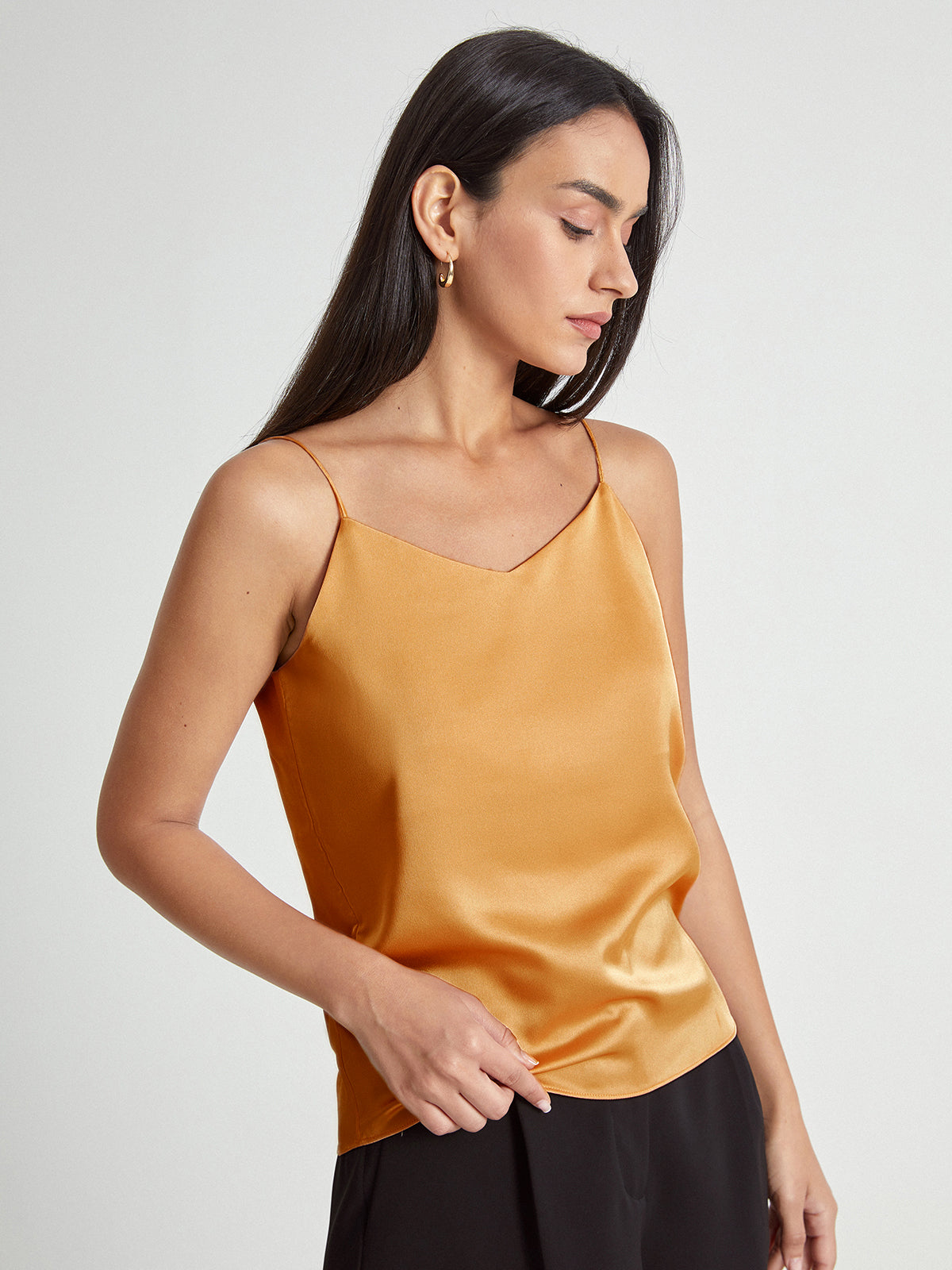 Thecomense - V-Neck Satin Camisole