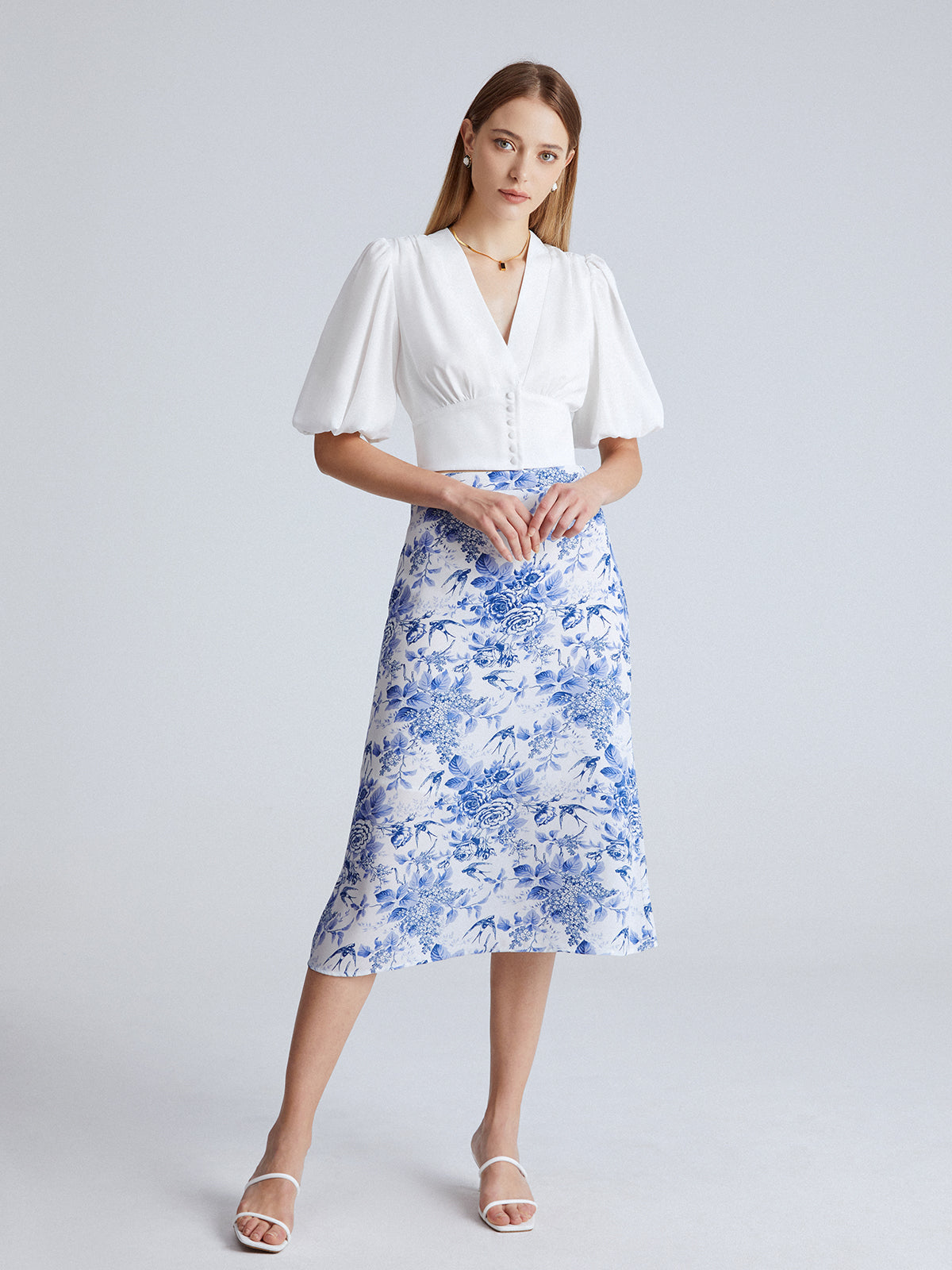 Thecomense - Camellia Fields Skirt