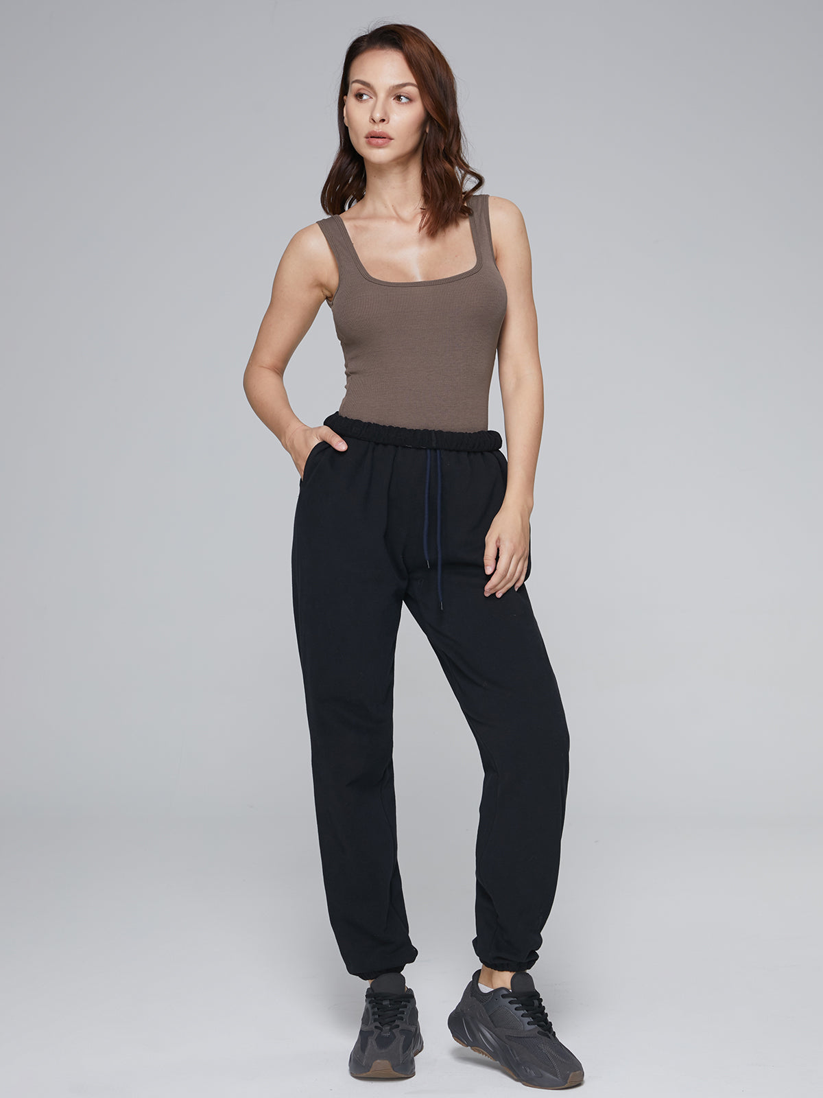 Thecomense - Basic Style Square Neck Tank Top