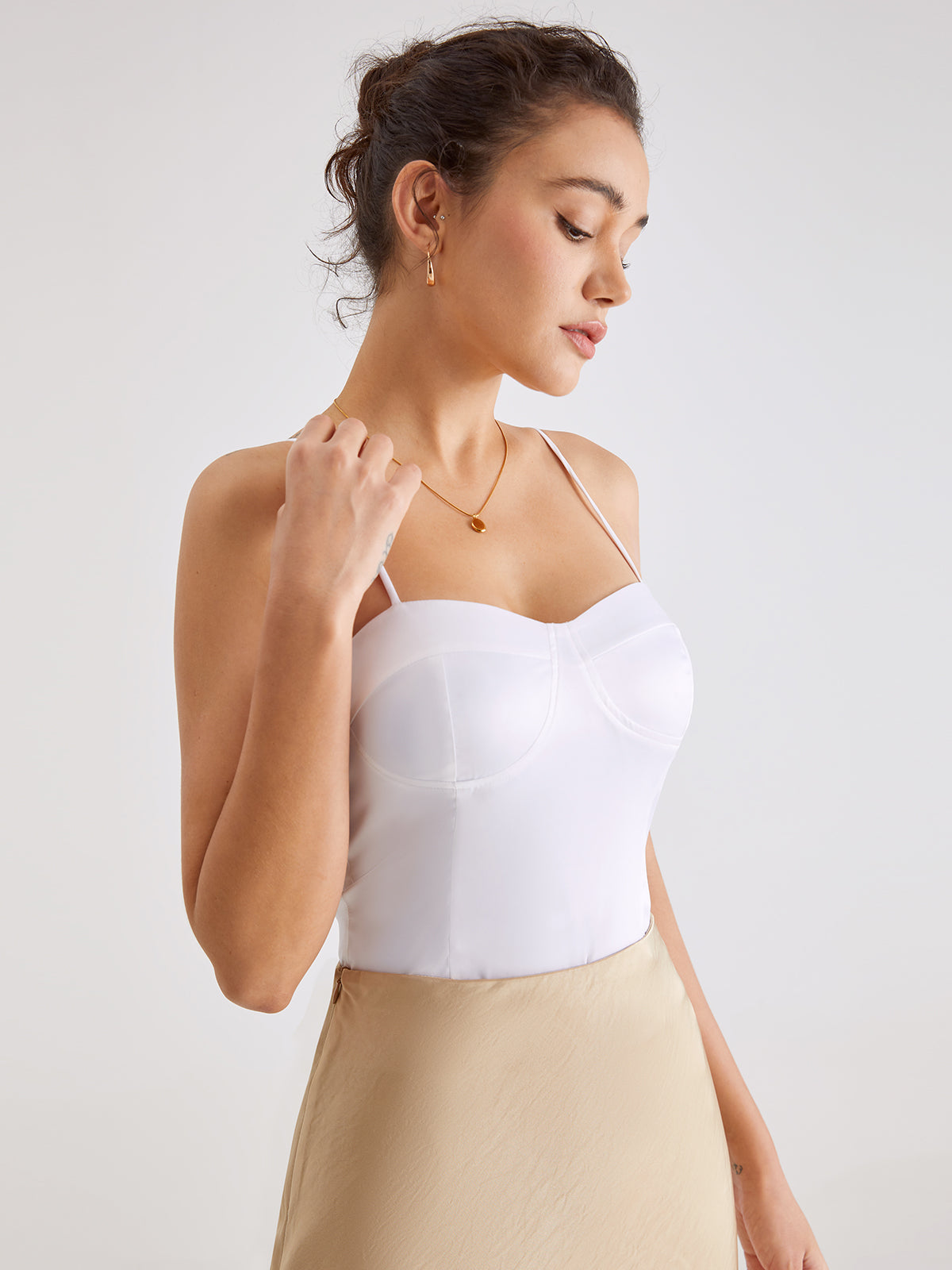 Thecomense - Sweetheart Contour Camisole Tank Top